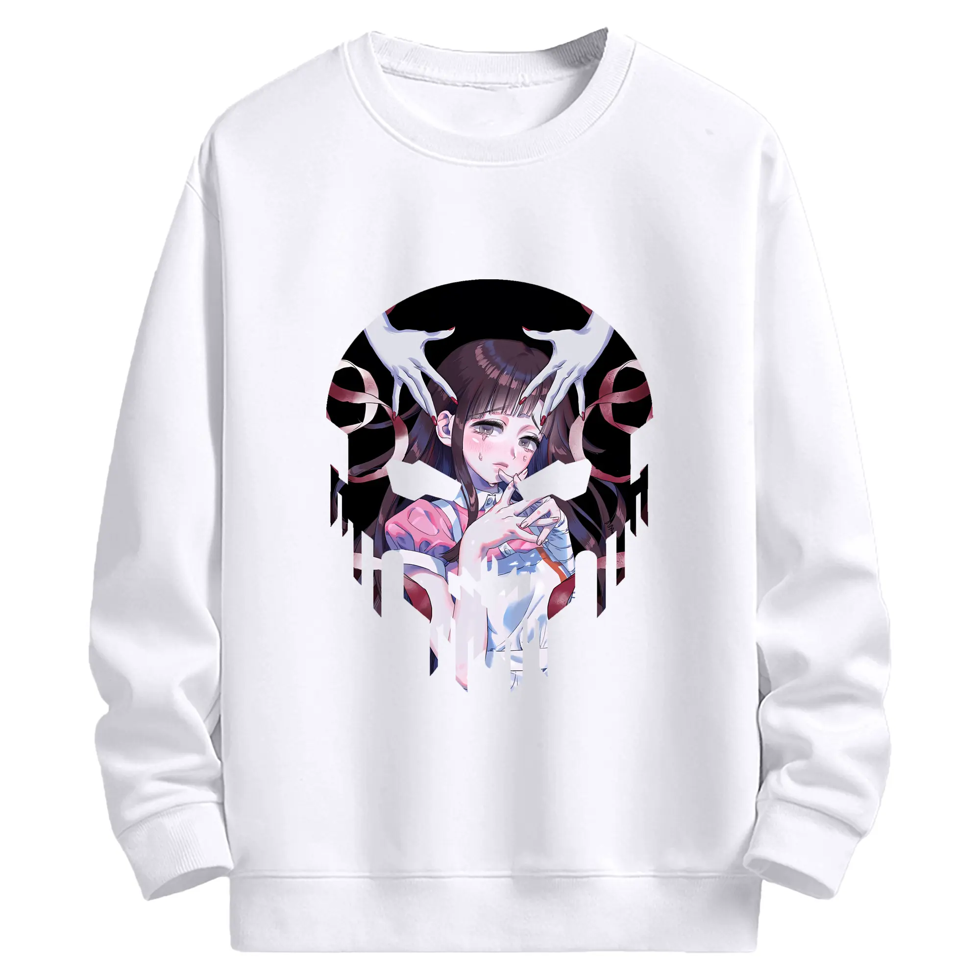 ダンガンロンパ グッズ,罪木蜜柑 - 高品質 クルーネック スウェット ・ コットン59％ ポリエステル41％ ・ ユニセックス 長袖 トレーナー ・ カジュアル デイリー スポーツ 散歩用