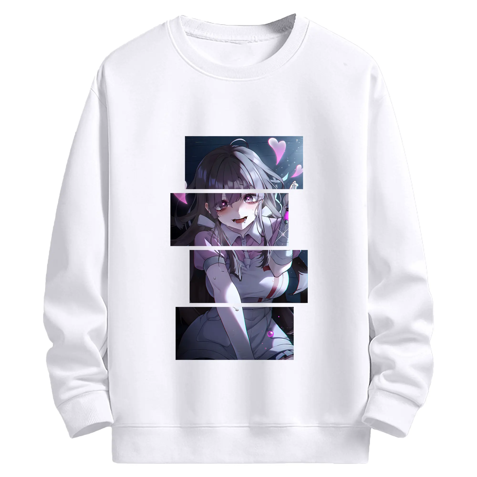 ダンガンロンパ グッズ,罪木蜜柑 - 高品質 クルーネック スウェット ・ コットン59％ ポリエステル41％ ・ ユニセックス 長袖 トレーナー ・ カジュアル デイリー スポーツ 散歩用