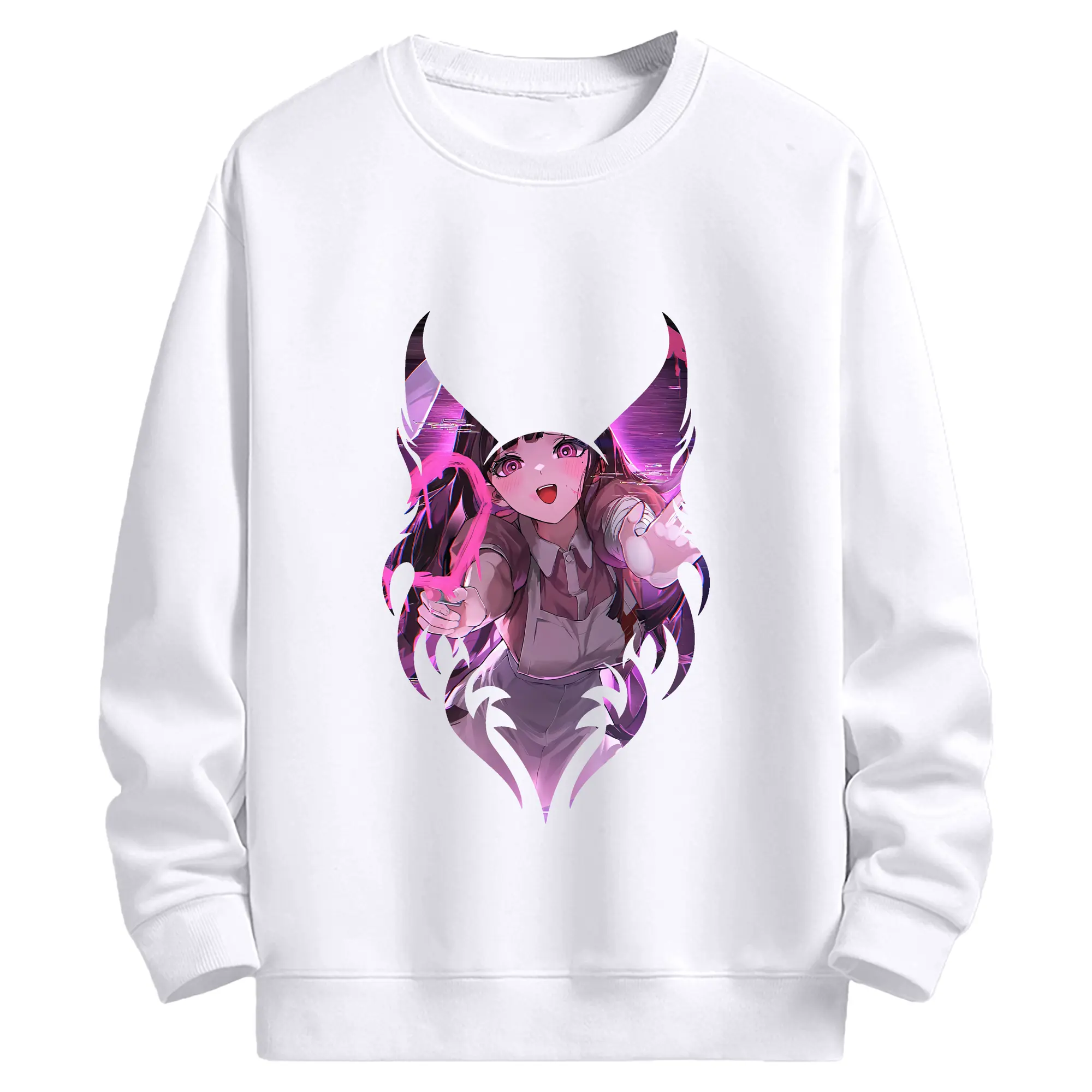 ダンガンロンパ グッズ,罪木蜜柑 - 高品質 クルーネック スウェット ・ コットン59％ ポリエステル41％ ・ ユニセックス 長袖 トレーナー ・ カジュアル デイリー スポーツ 散歩用