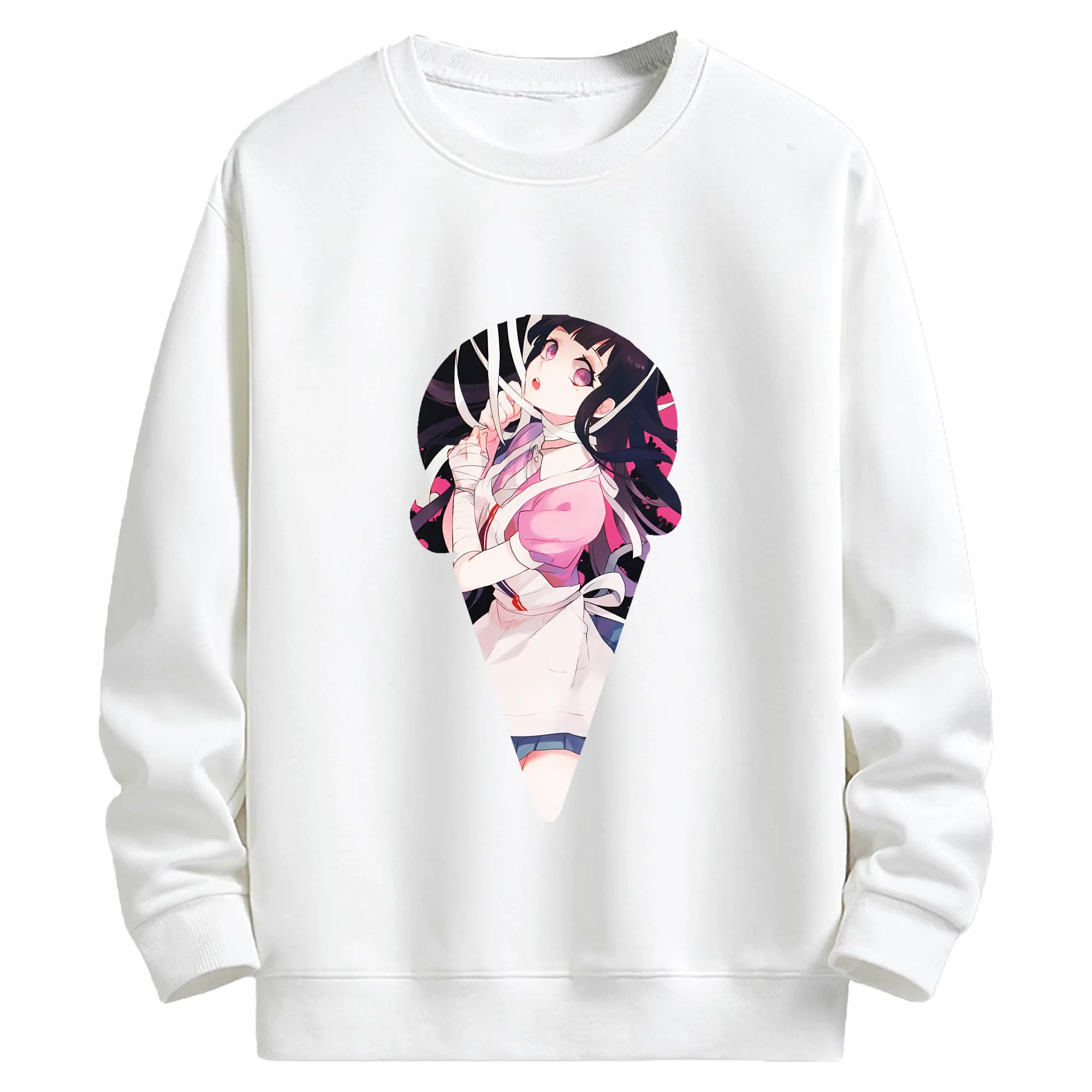 ダンガンロンパ グッズ,罪木蜜柑 - キッズ クルーネックスウェットシャツ ・ フロントプリント ・ 綿80％ ポリエステル20％ ・ 快適 通学 スポーツ 日常使い お散歩用