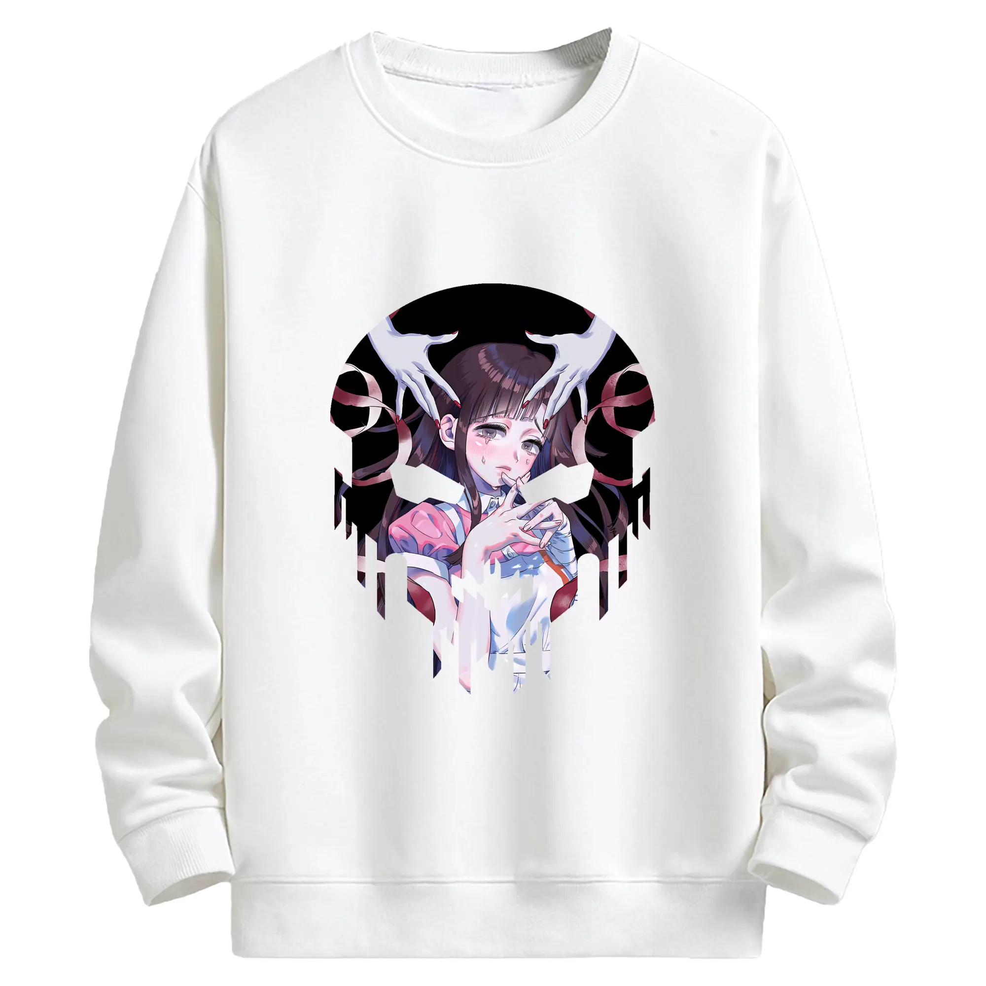 ダンガンロンパ グッズ,罪木蜜柑 - キッズ クルーネックスウェットシャツ ・ フロントプリント ・ 綿80％ ポリエステル20％ ・ 快適 通学 スポーツ 日常使い お散歩用