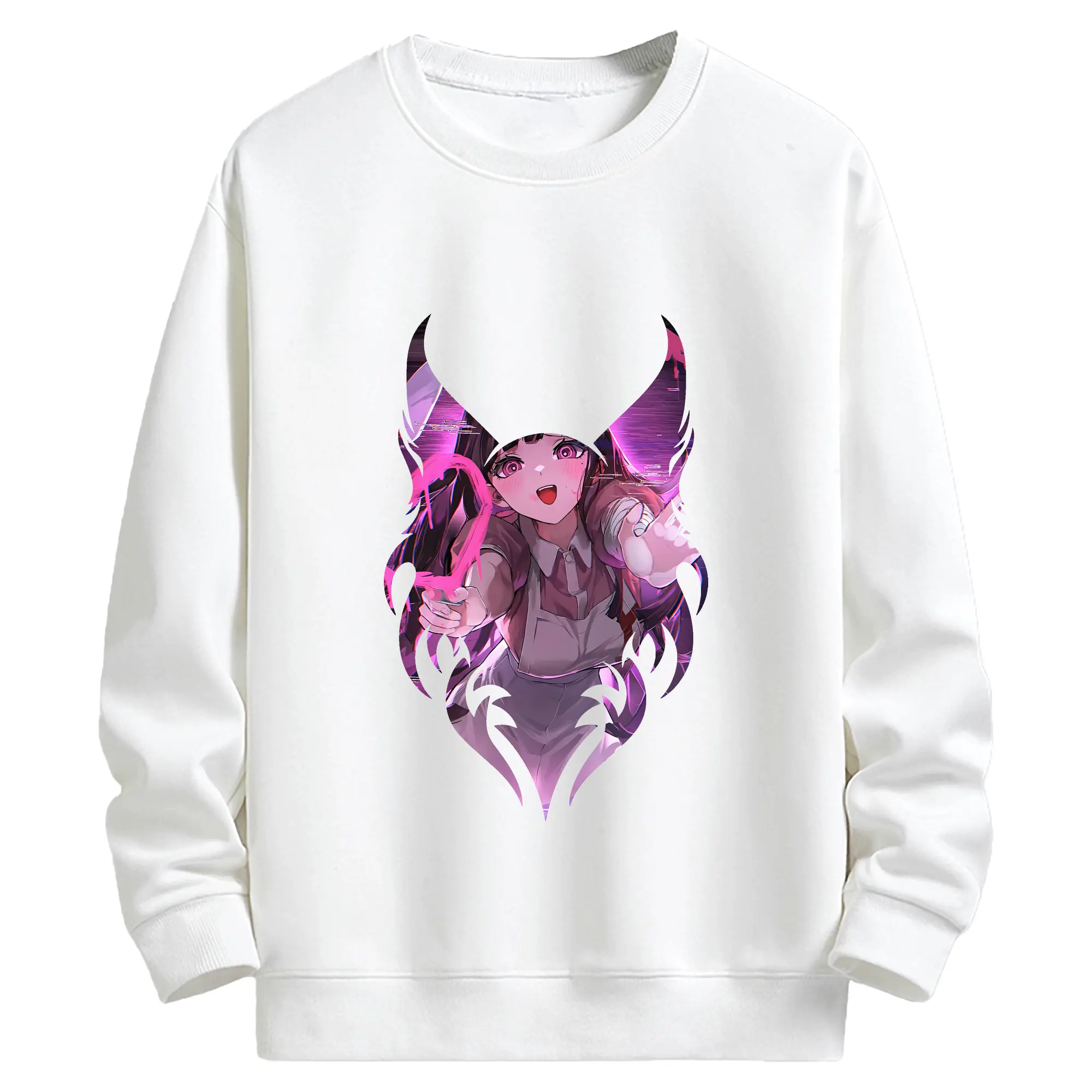 ダンガンロンパ グッズ,罪木蜜柑 - キッズ クルーネックスウェットシャツ ・ フロントプリント ・ 綿80％ ポリエステル20％ ・ 快適 通学 スポーツ 日常使い お散歩用