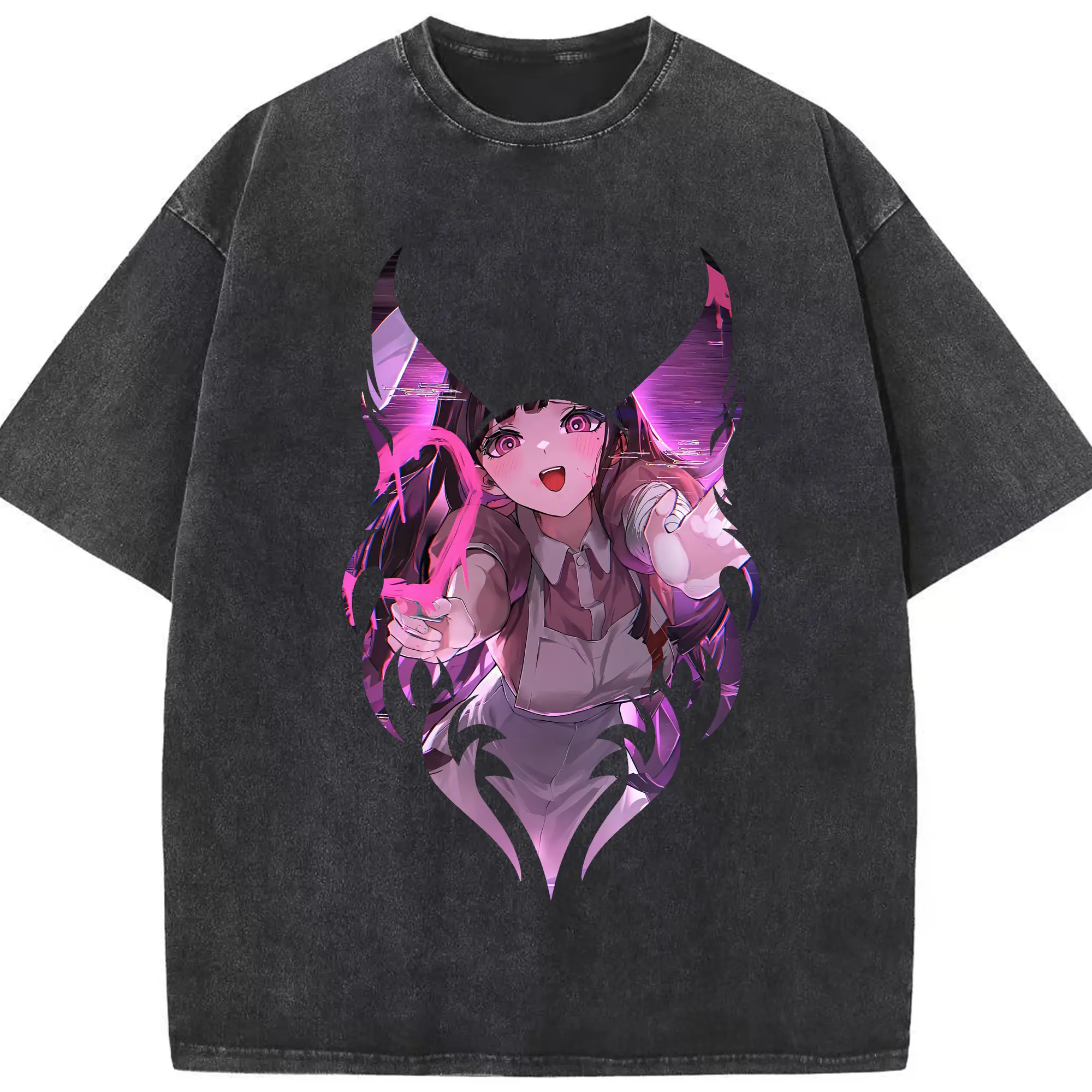 ダンガンロンパ グッズ,罪木蜜柑 - 綿100％ ヴィンテージ風 半袖Tシャツ ・ フロントプリント ・ 柔らか肌触り ・ 通気性 快適 ・ スポーツ カジュアル 外出用