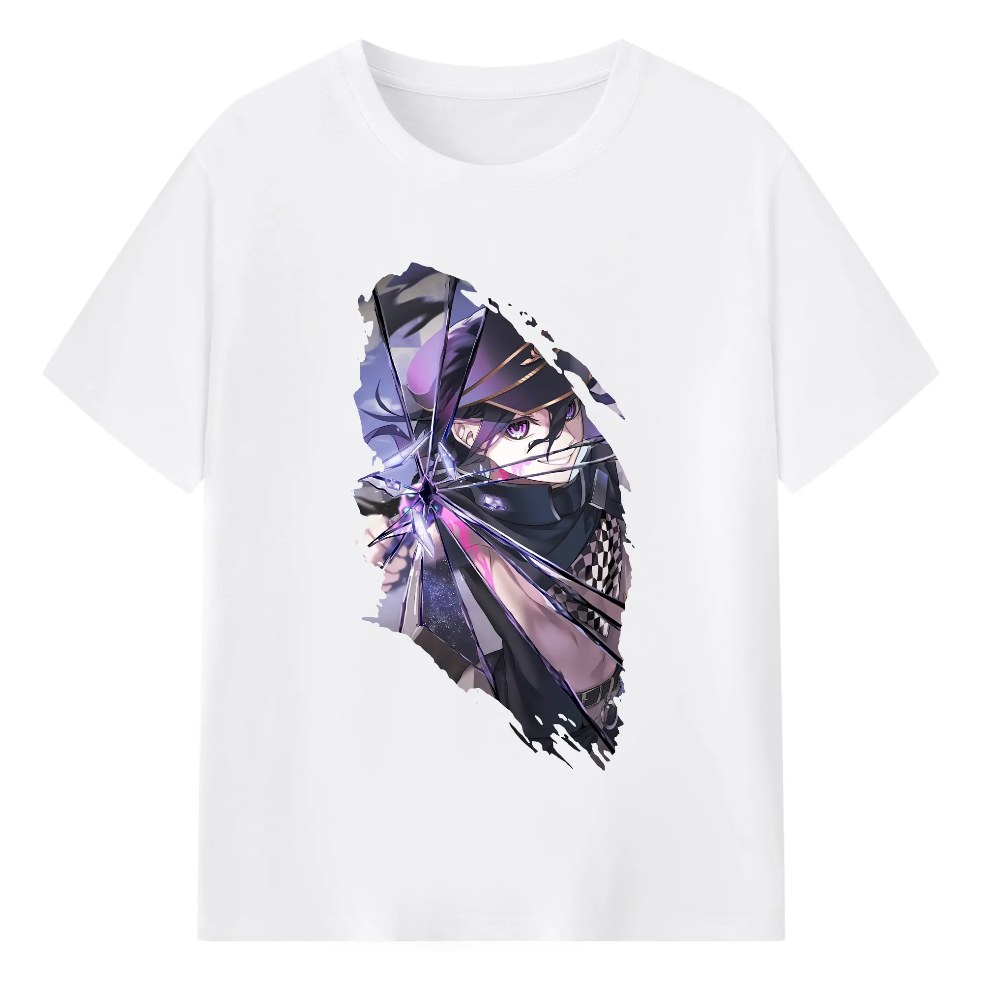 ダンガンロンパ グッズ,王馬小吉 - 綿100％ 半袖Tシャツ ・ フロントプリント ・ 快適 通気性 ・ 日常使い 散歩 スポーツ用