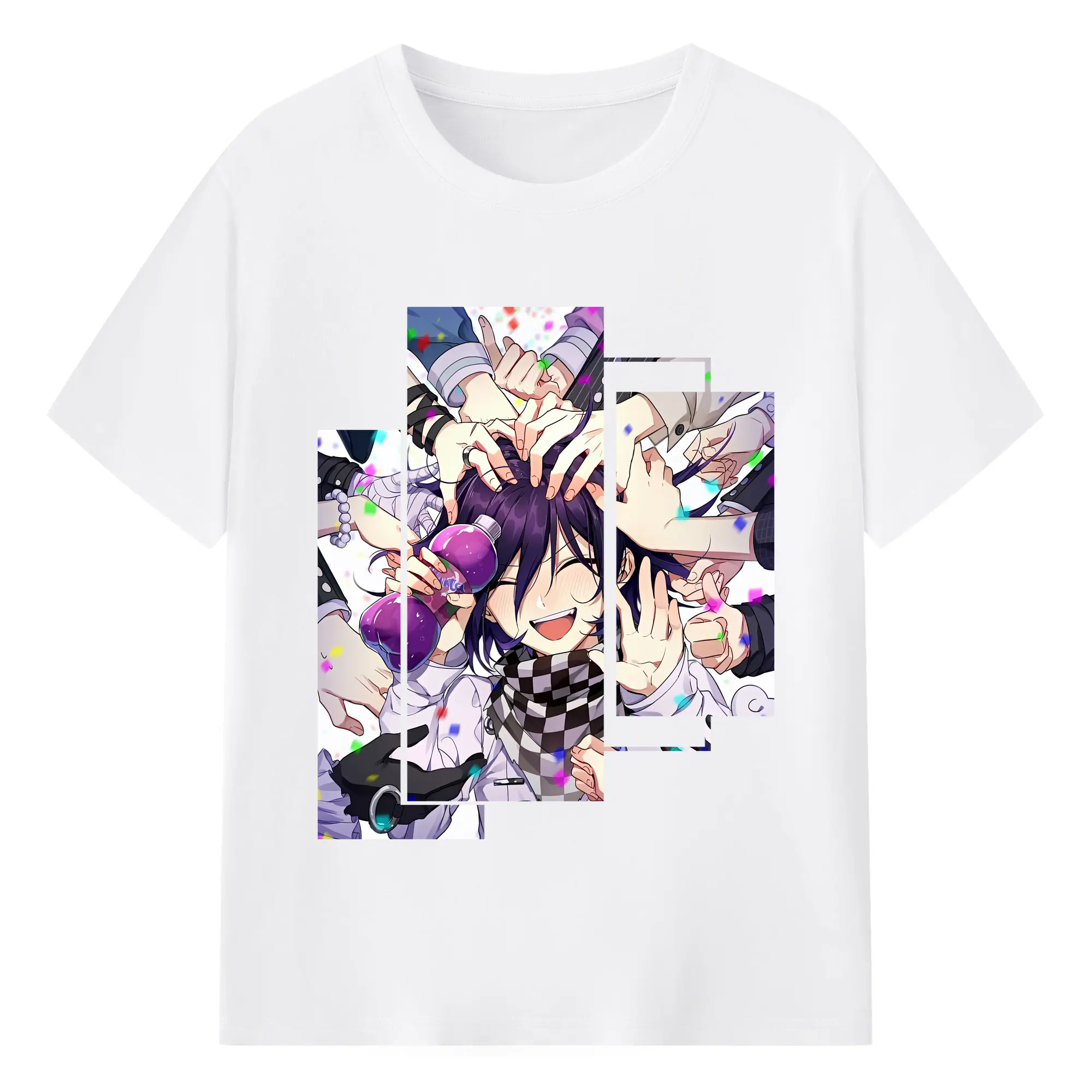 ダンガンロンパ グッズ,王馬小吉 - 綿100％ 半袖Tシャツ ・ フロントプリント ・ 快適 通気性 ・ 日常使い 散歩 スポーツ用