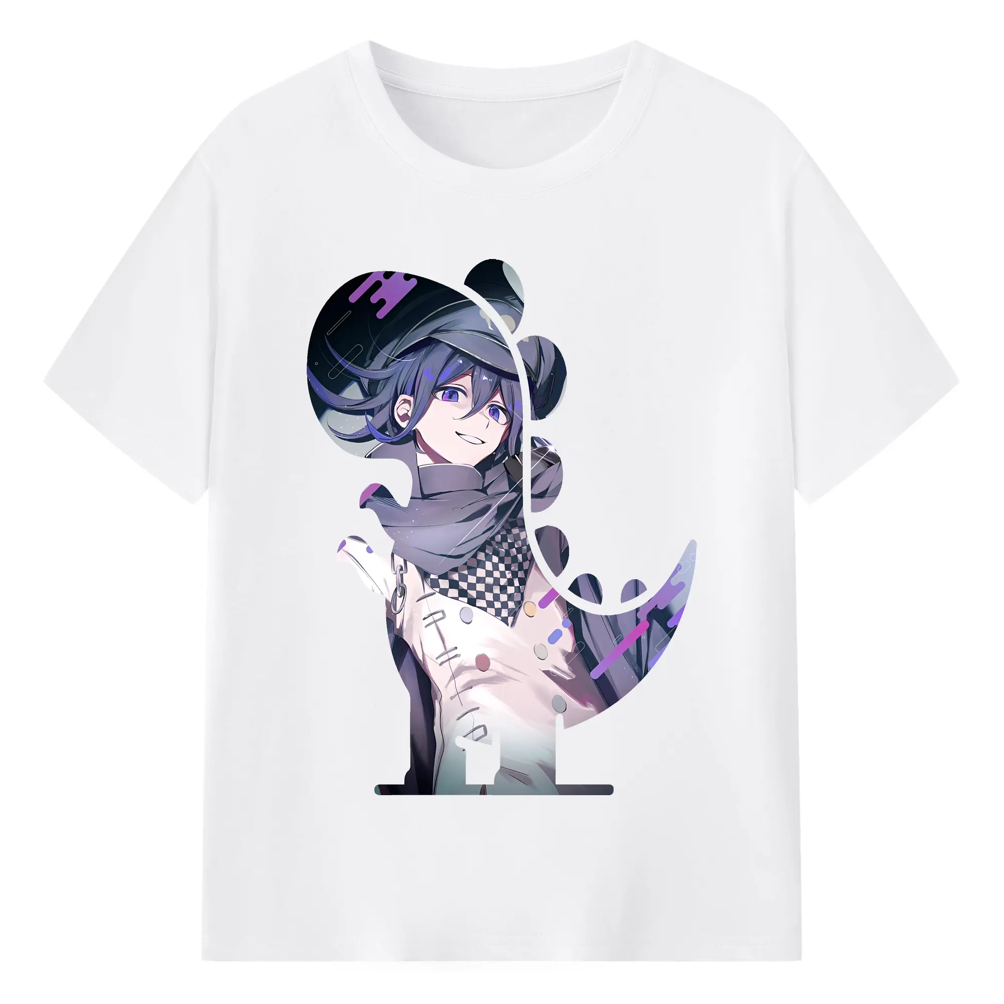 ダンガンロンパ グッズ,王馬小吉 - 綿100％ 半袖Tシャツ ・ フロントプリント ・ 快適 通気性 ・ 日常使い 散歩 スポーツ用
