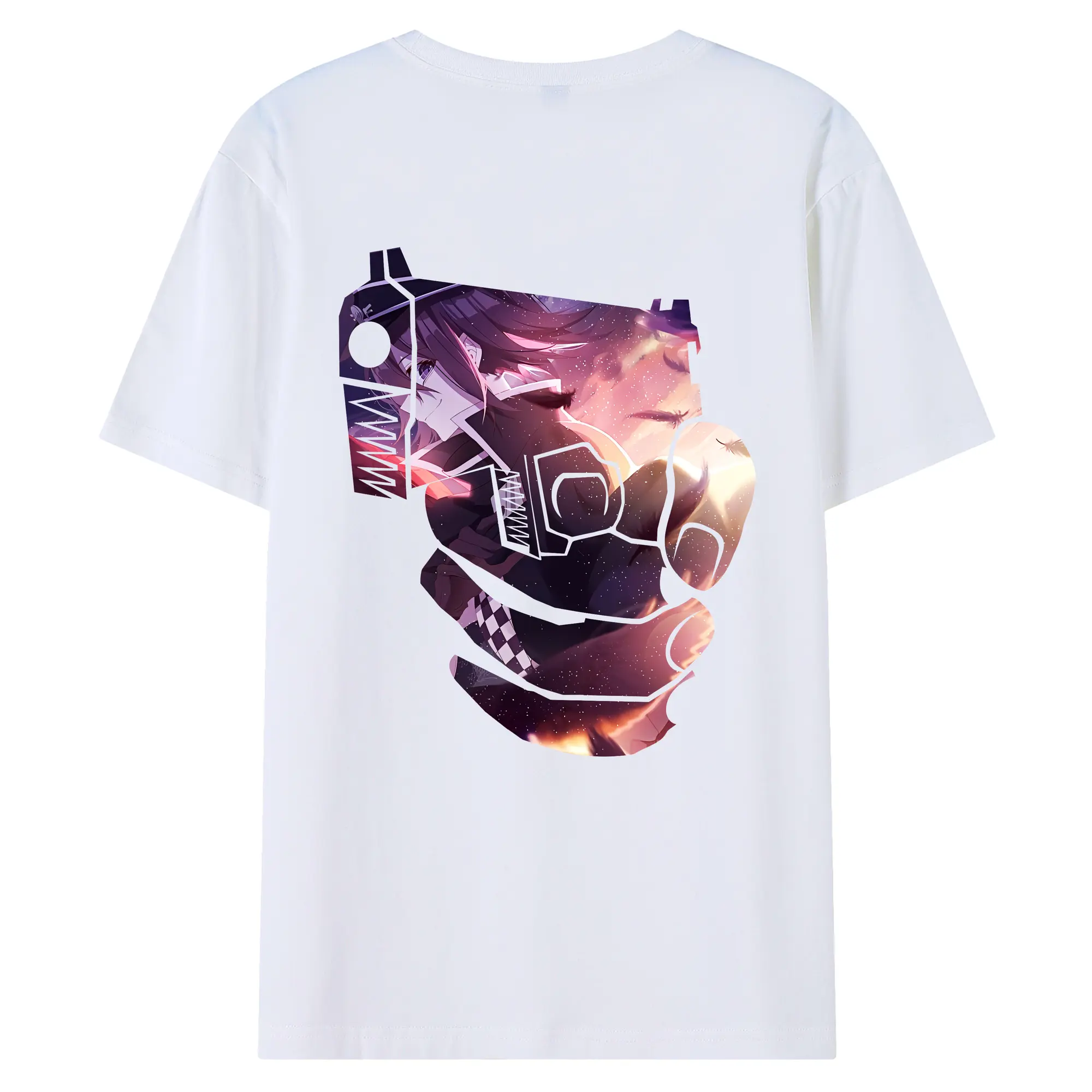 ダンガンロンパ グッズ,王馬小吉 - 綿100％ 半袖Tシャツ ・ バックプリント ・ 快適 通気性 ・ 日常使い 散歩 スポーツ用