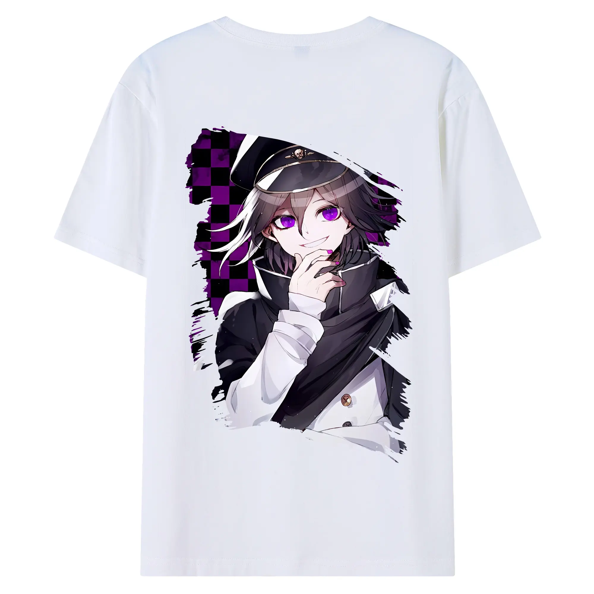 ダンガンロンパ グッズ,王馬小吉 - 綿100％ 半袖Tシャツ ・ バックプリント ・ 快適 通気性 ・ 日常使い 散歩 スポーツ用