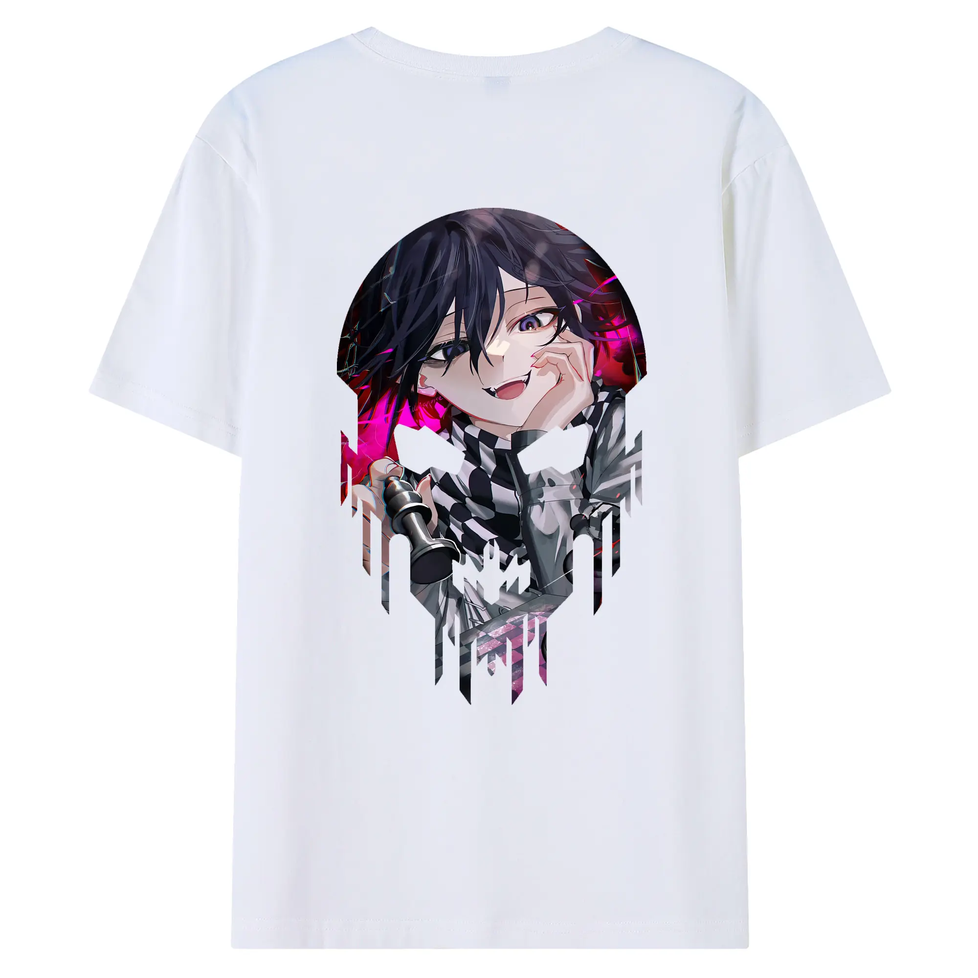 ダンガンロンパ グッズ,王馬小吉 - 綿100％ 半袖Tシャツ ・ バックプリント ・ 快適 通気性 ・ 日常使い 散歩 スポーツ用