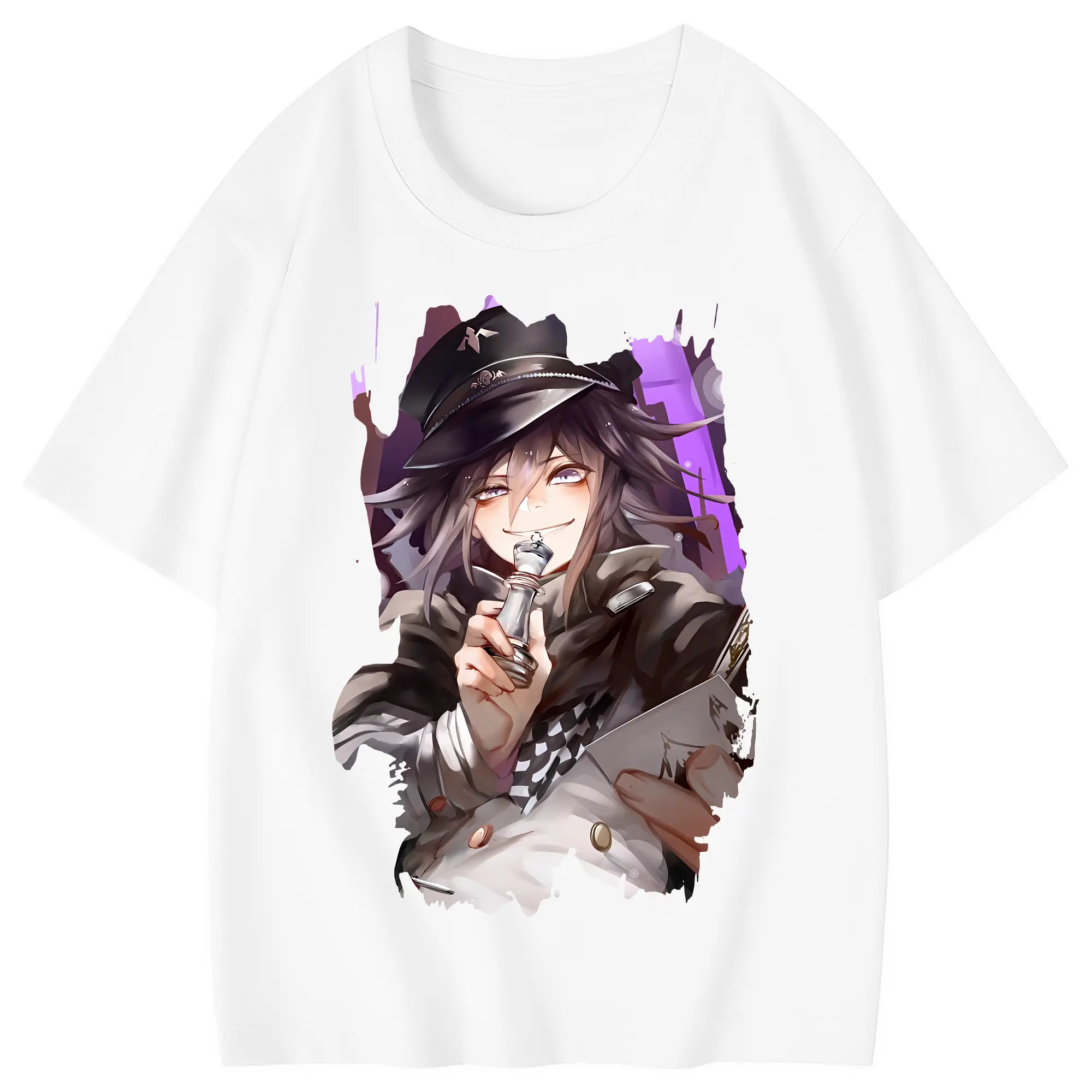 ダンガンロンパ グッズ,王馬小吉 - 綿100％ キッズTシャツ ・ フロントプリント ・ 快適 通気性 ・ スポーツ カジュアル 散歩用