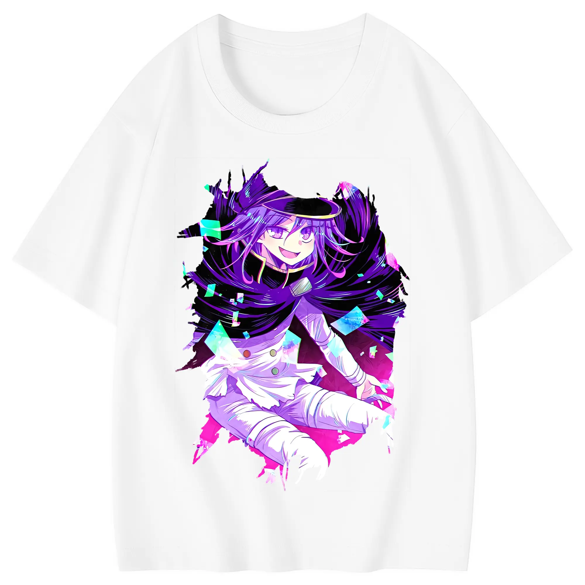 ダンガンロンパ グッズ,王馬小吉 - 綿100％ キッズTシャツ ・ フロントプリント ・ 快適 通気性 ・ スポーツ カジュアル 散歩用