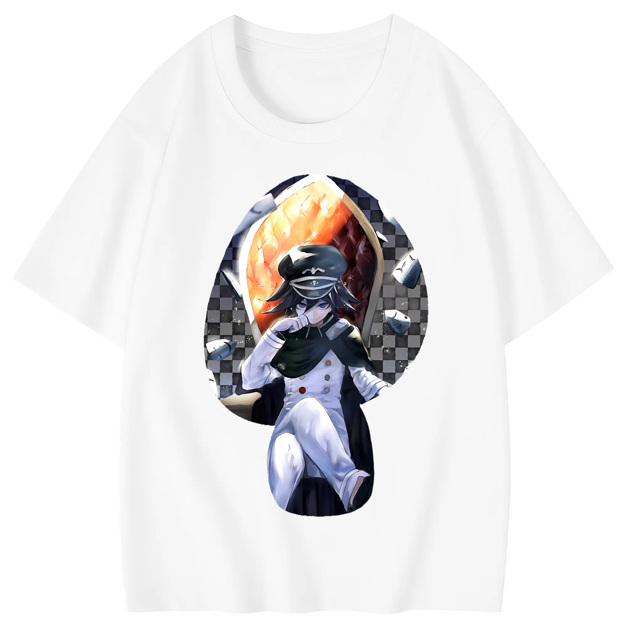 ダンガンロンパ グッズ,王馬小吉 - 綿100％ キッズTシャツ ・ フロントプリント ・ 快適 通気性 ・ スポーツ カジュアル 散歩用