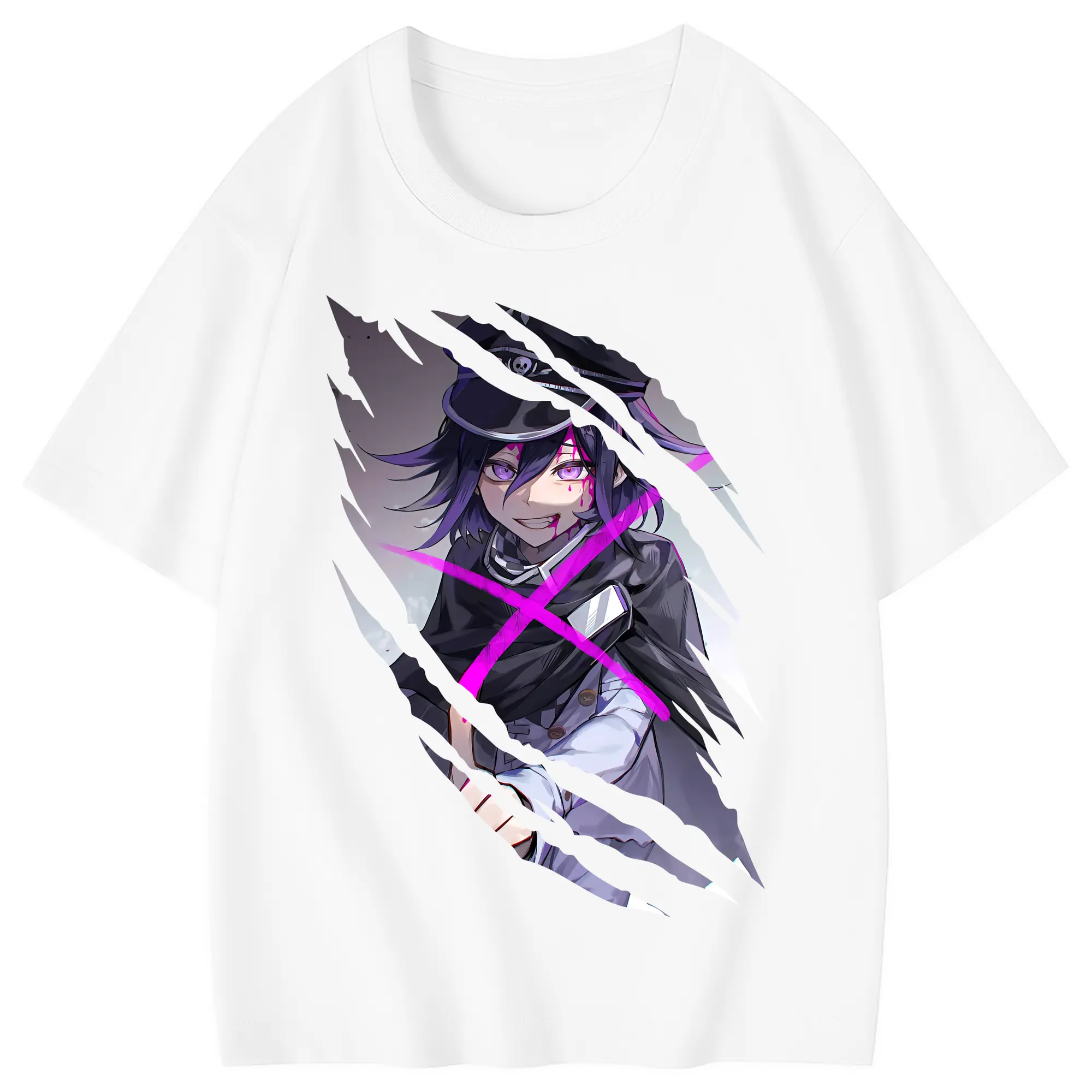 ダンガンロンパ グッズ,王馬小吉 - 綿100％ キッズTシャツ ・ フロントプリント ・ 快適 通気性 ・ スポーツ カジュアル 散歩用