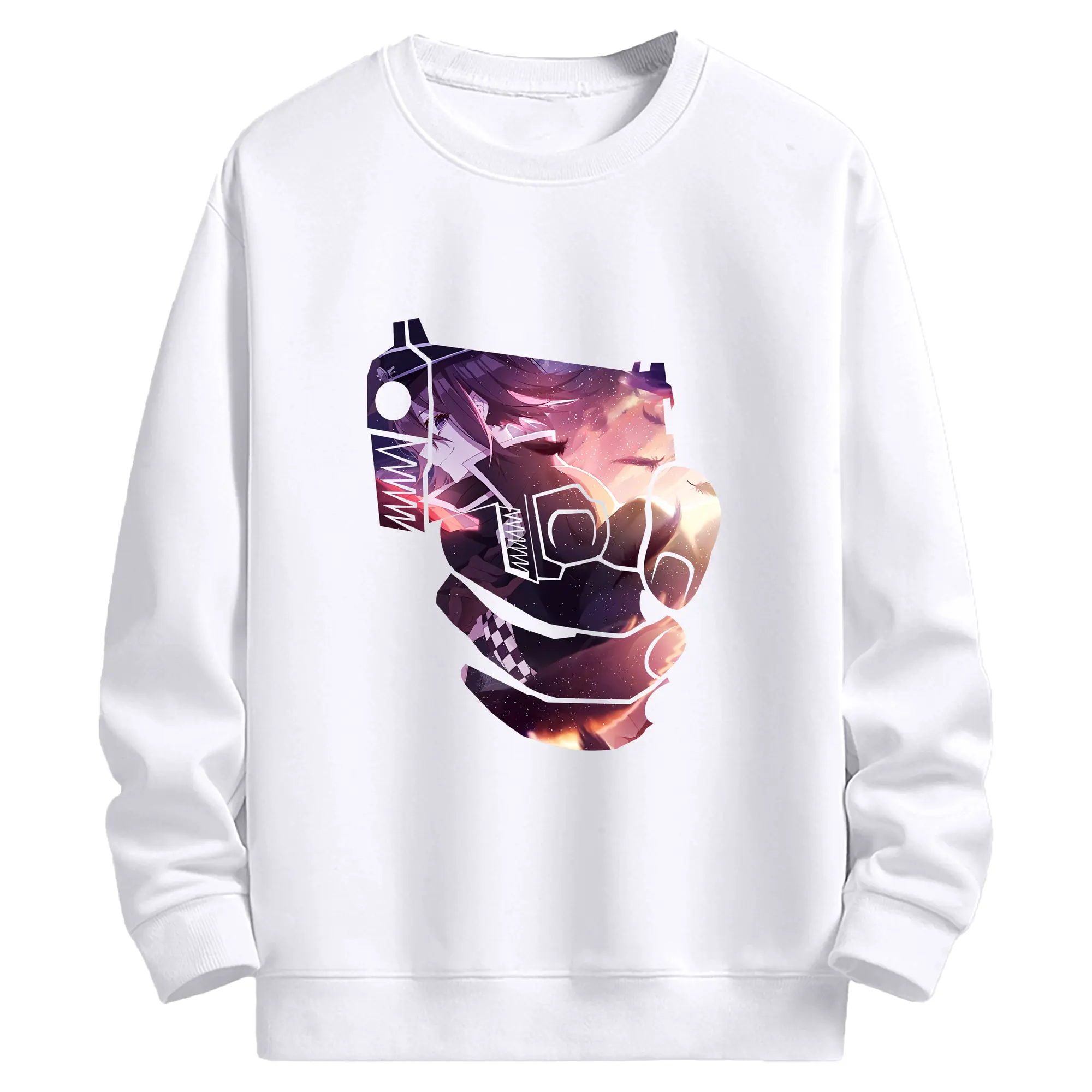 ダンガンロンパ グッズ,王馬小吉 - 高品質 クルーネック スウェット ・ コットン59％ ポリエステル41％ ・ ユニセックス 長袖 トレーナー ・ カジュアル デイリー スポーツ 散歩用