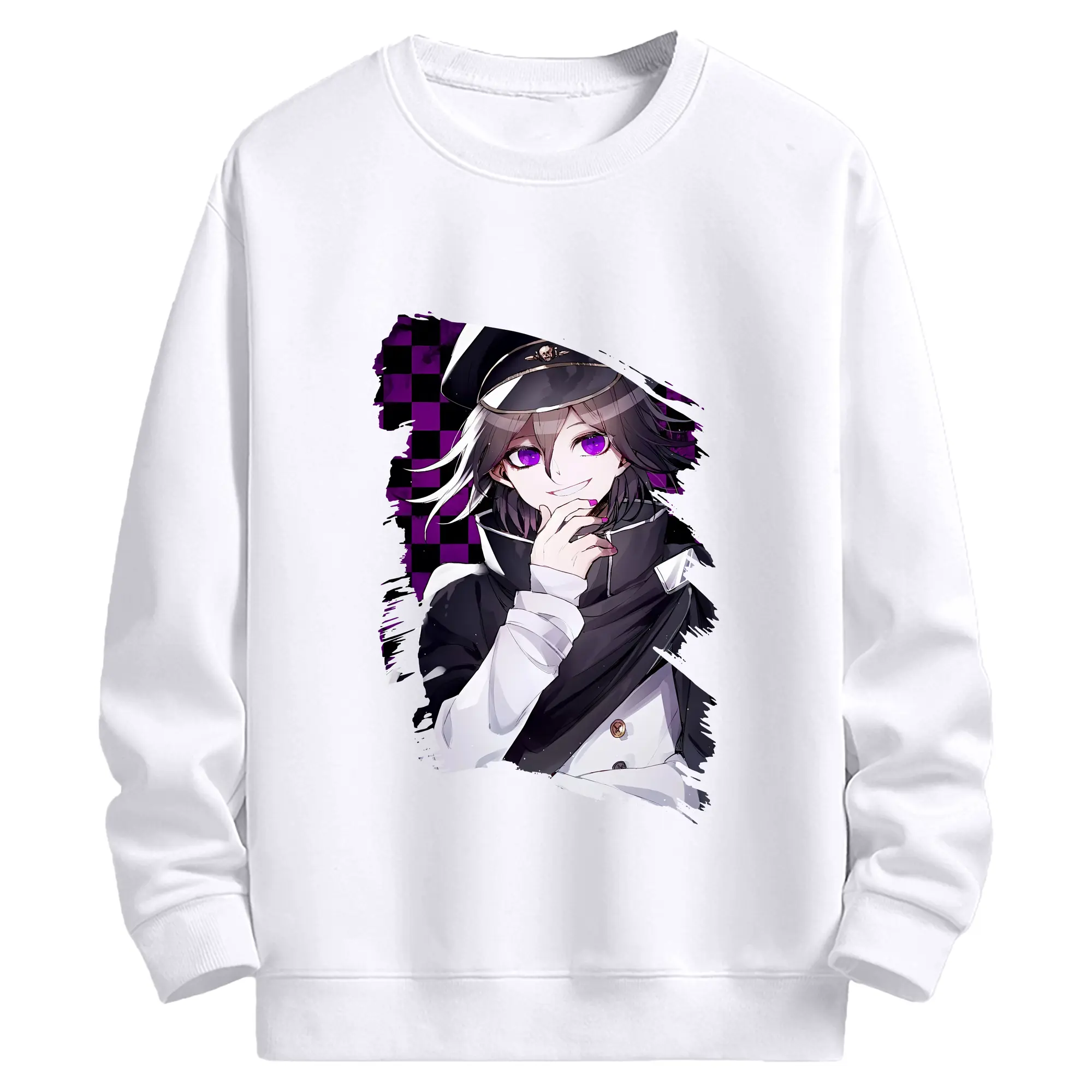 ダンガンロンパ グッズ,王馬小吉 - 高品質 クルーネック スウェット ・ コットン59％ ポリエステル41％ ・ ユニセックス 長袖 トレーナー ・ カジュアル デイリー スポーツ 散歩用