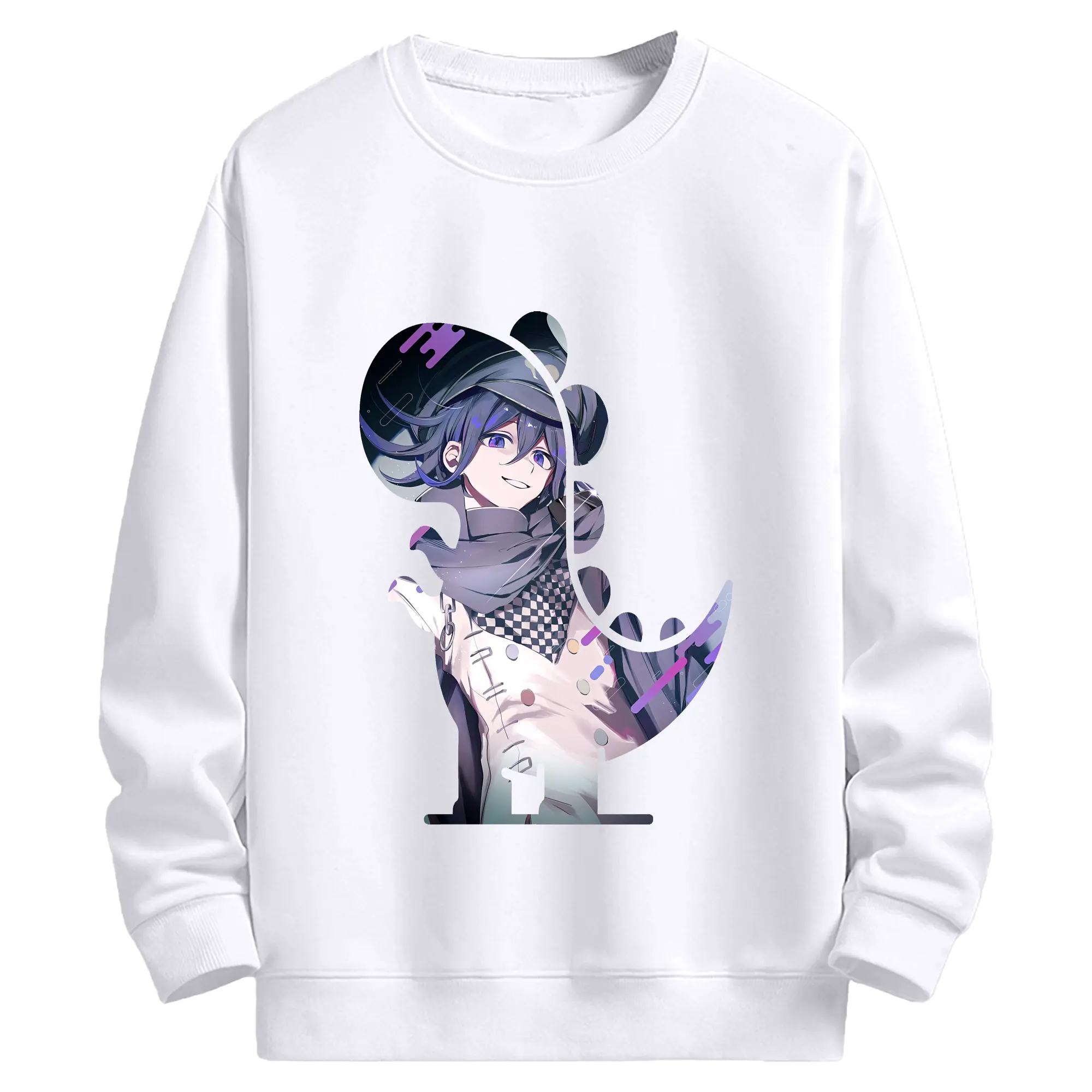 ダンガンロンパ グッズ,王馬小吉 - 高品質 クルーネック スウェット ・ コットン59％ ポリエステル41％ ・ ユニセックス 長袖 トレーナー ・ カジュアル デイリー スポーツ 散歩用