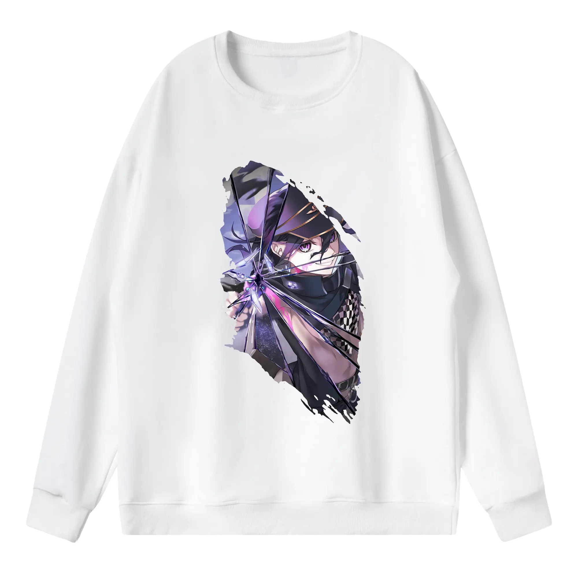 ダンガンロンパ グッズ,王馬小吉 - 薄手 クルーネック スウェット 裏毛260g · ポリエステル 春秋向け カジュアル 男女兼用 · トレーナー デイリー スポーツ 散歩に最適