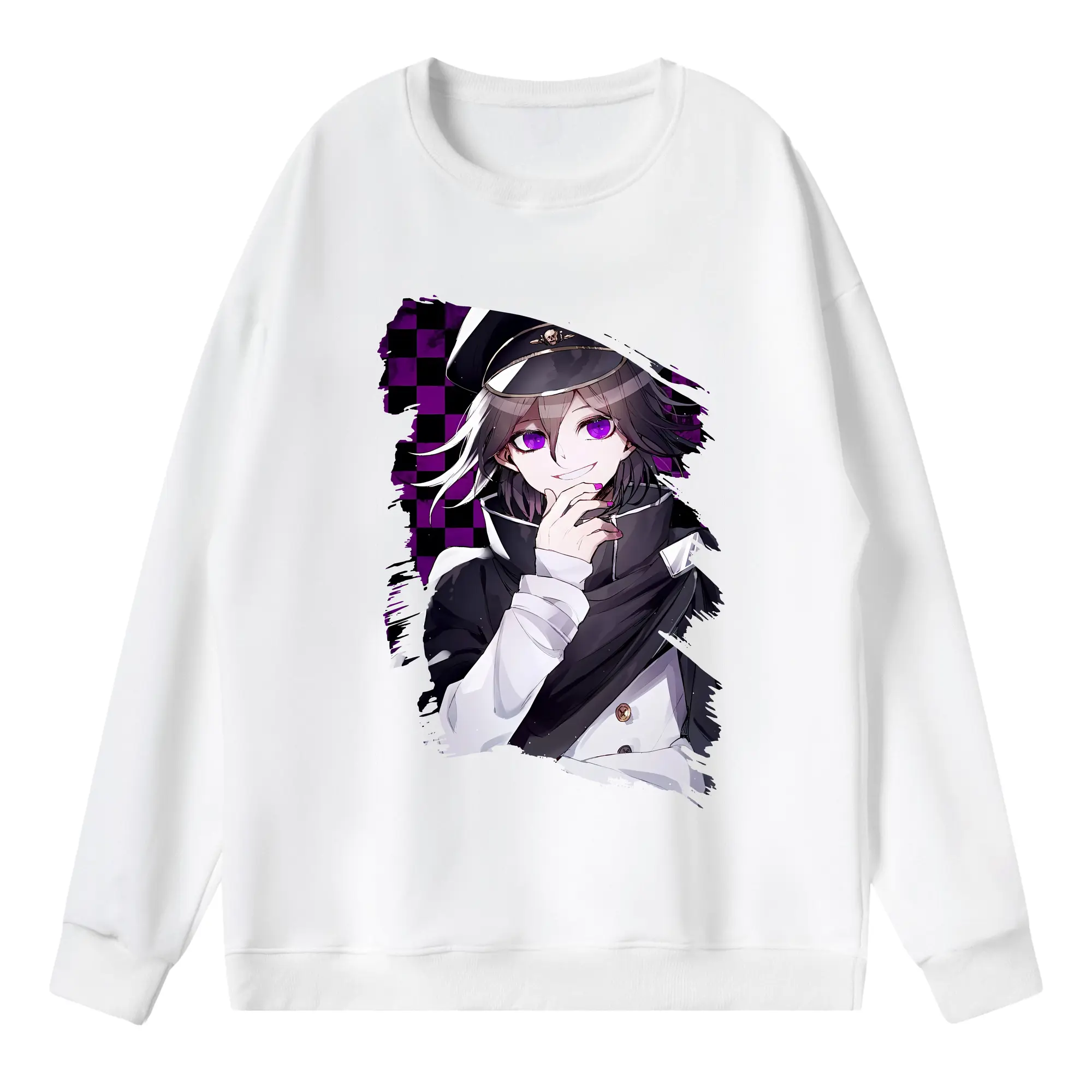 ダンガンロンパ グッズ,王馬小吉 - 薄手 クルーネック スウェット 裏毛260g · ポリエステル 春秋向け カジュアル 男女兼用 · トレーナー デイリー スポーツ 散歩に最適