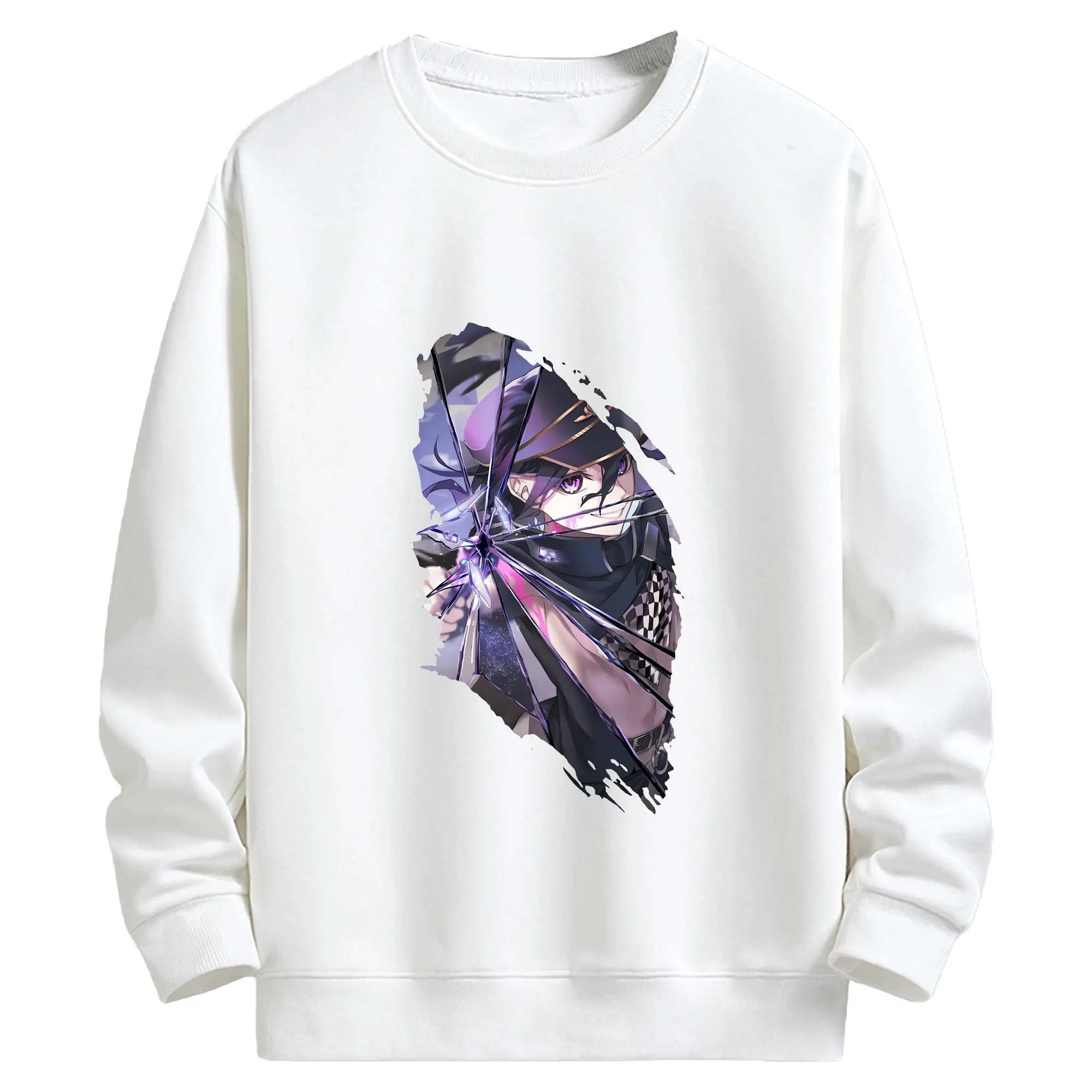 ダンガンロンパ グッズ,王馬小吉 - キッズ クルーネックスウェットシャツ ・ フロントプリント ・ 綿80％ ポリエステル20％ ・ 快適 通学 スポーツ 日常使い お散歩用