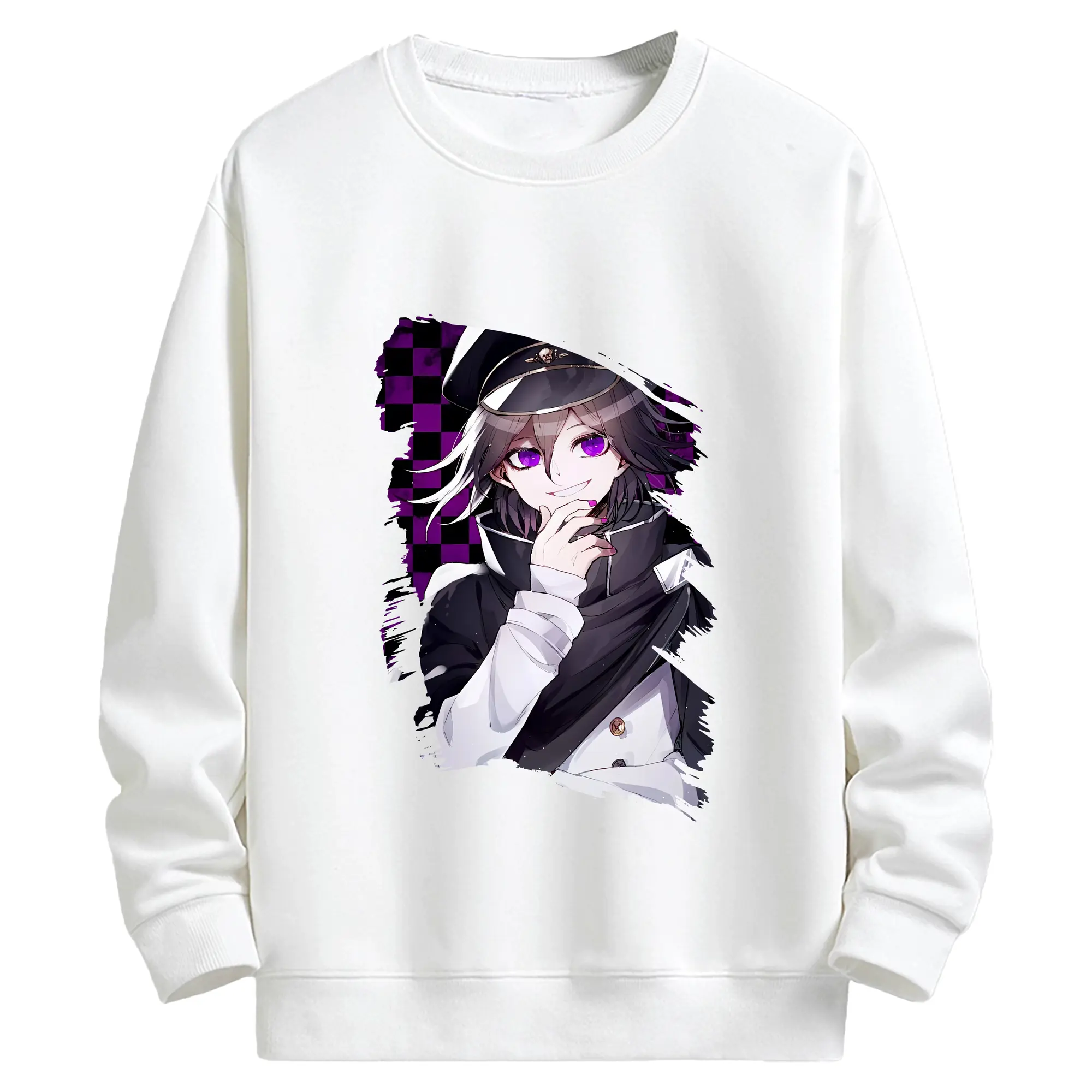 ダンガンロンパ グッズ,王馬小吉 - キッズ クルーネックスウェットシャツ ・ フロントプリント ・ 綿80％ ポリエステル20％ ・ 快適 通学 スポーツ 日常使い お散歩用