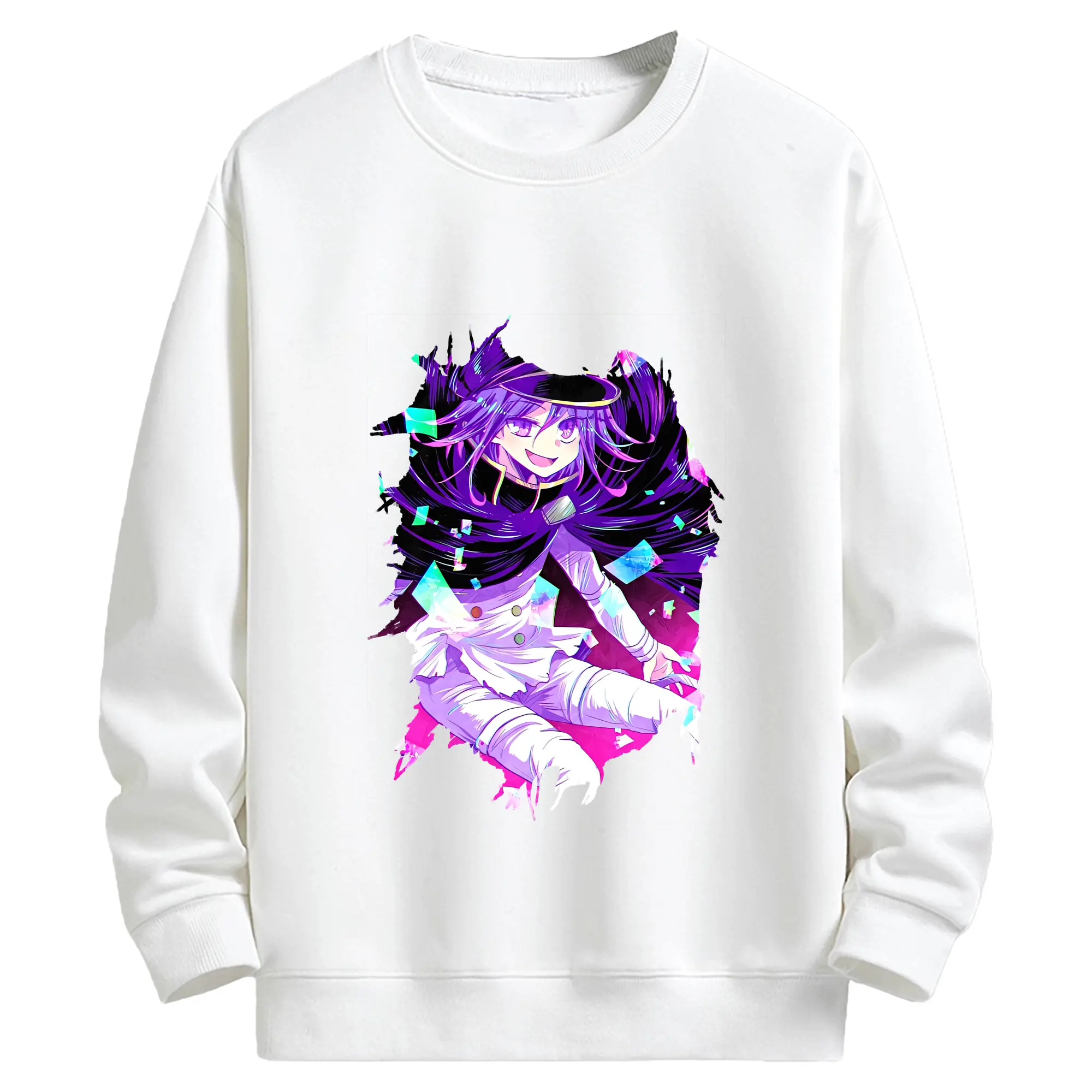 ダンガンロンパ グッズ,王馬小吉 - キッズ クルーネックスウェットシャツ ・ フロントプリント ・ 綿80％ ポリエステル20％ ・ 快適 通学 スポーツ 日常使い お散歩用