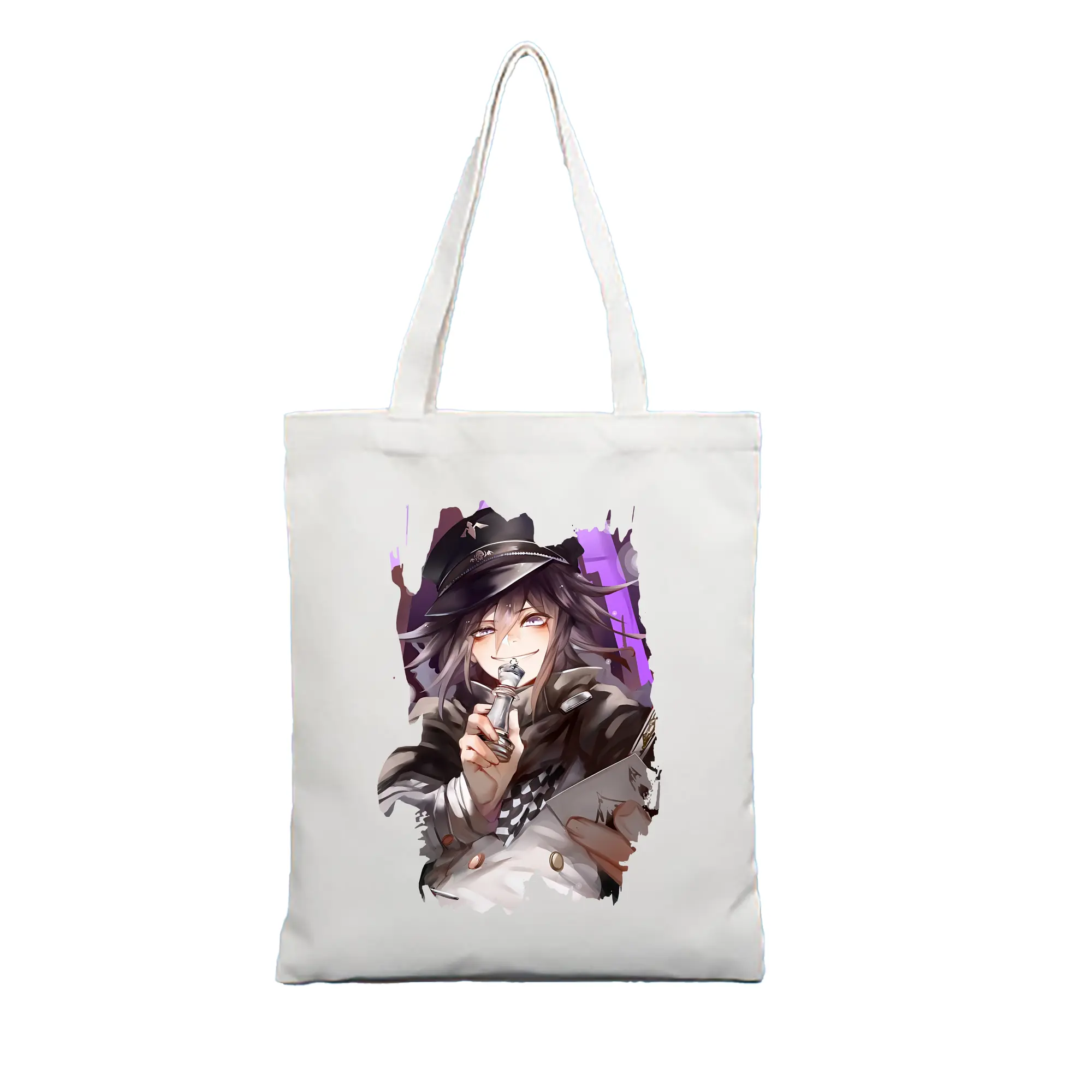 ダンガンロンパ グッズ,王馬小吉 - 縦型キャンバス手提げバッグ（トートバッグ） ・ キャンバス素材 ・ ショッピング用 ・ 軽量 丈夫 お手入れ簡単