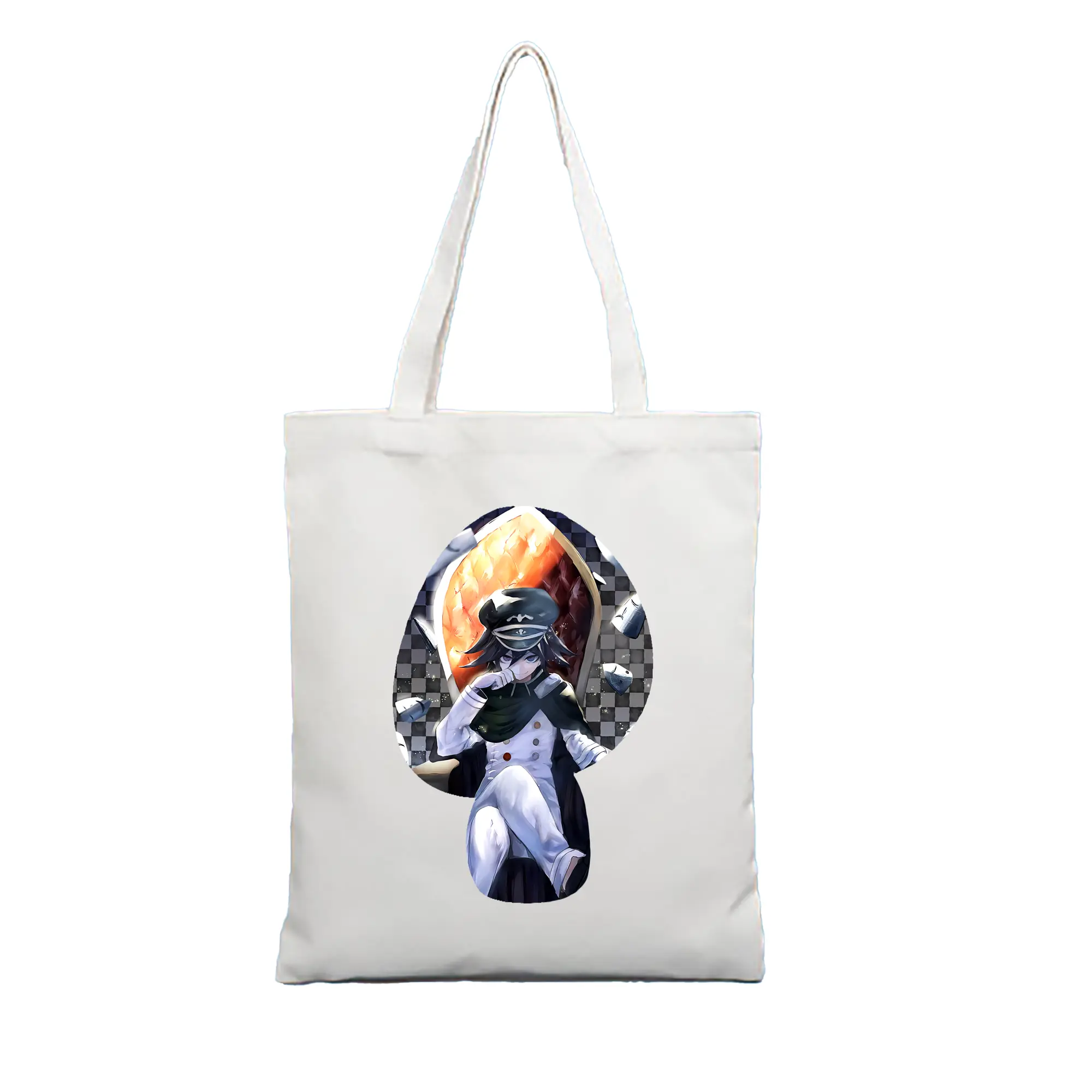 ダンガンロンパ グッズ,王馬小吉 - 縦型キャンバス手提げバッグ（トートバッグ） ・ キャンバス素材 ・ ショッピング用 ・ 軽量 丈夫 お手入れ簡単