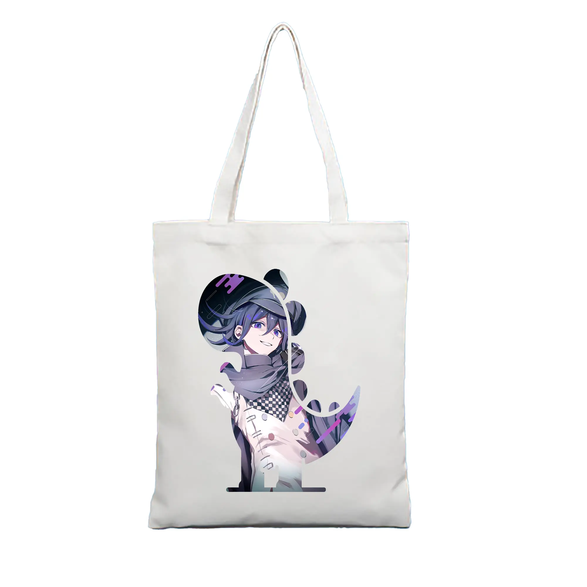 ダンガンロンパ グッズ,王馬小吉 - 縦型キャンバス手提げバッグ（トートバッグ） ・ キャンバス素材 ・ ショッピング用 ・ 軽量 丈夫 お手入れ簡単