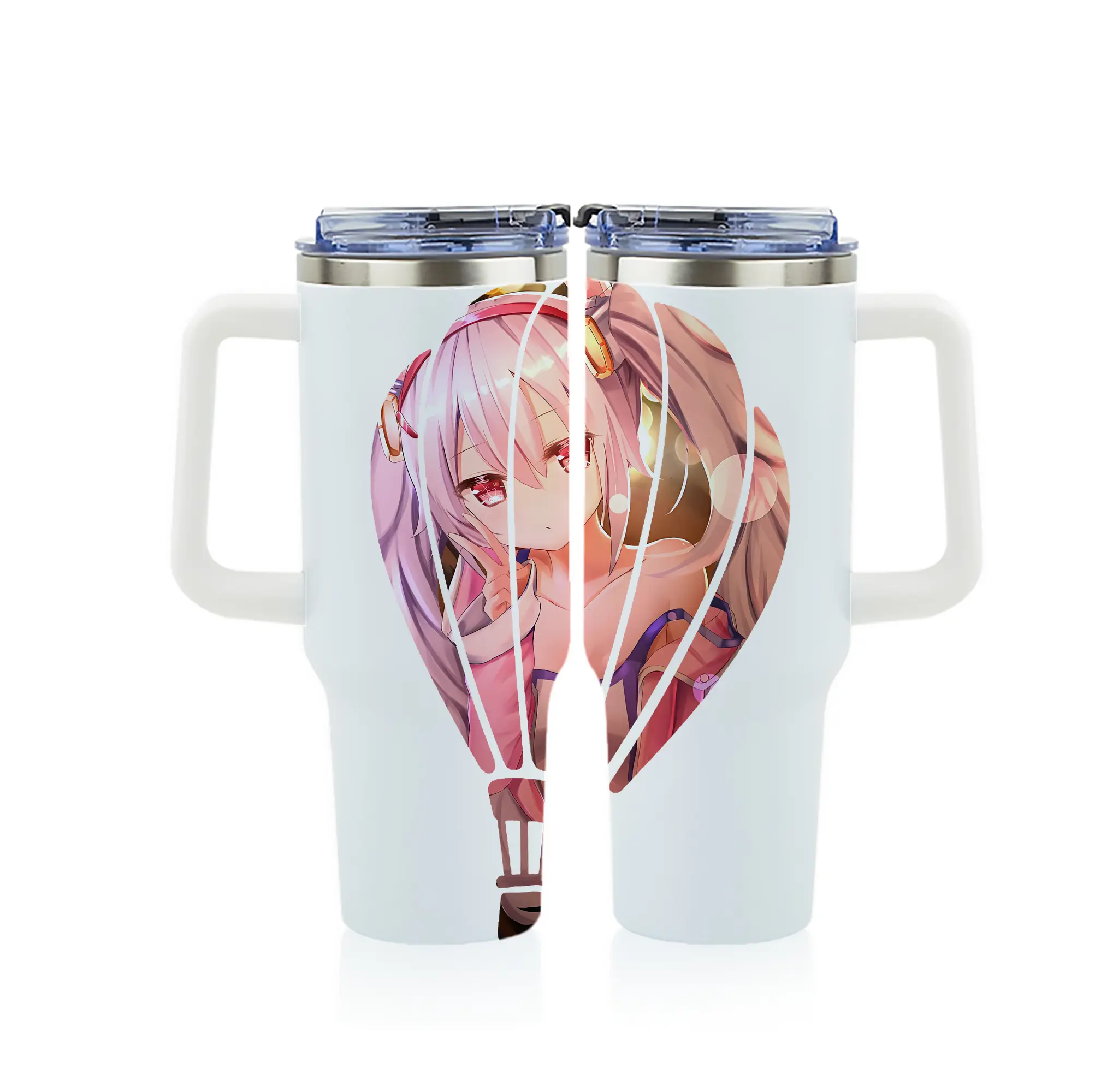 アズールレーン グッズ,ラフィー - 1200mL フルプリント車用タンブラー ・ 304ステンレス 内側 ・ 201ステンレス 外側 ・ 保温 保冷 ・ 通勤 ドライブ アウトドア用