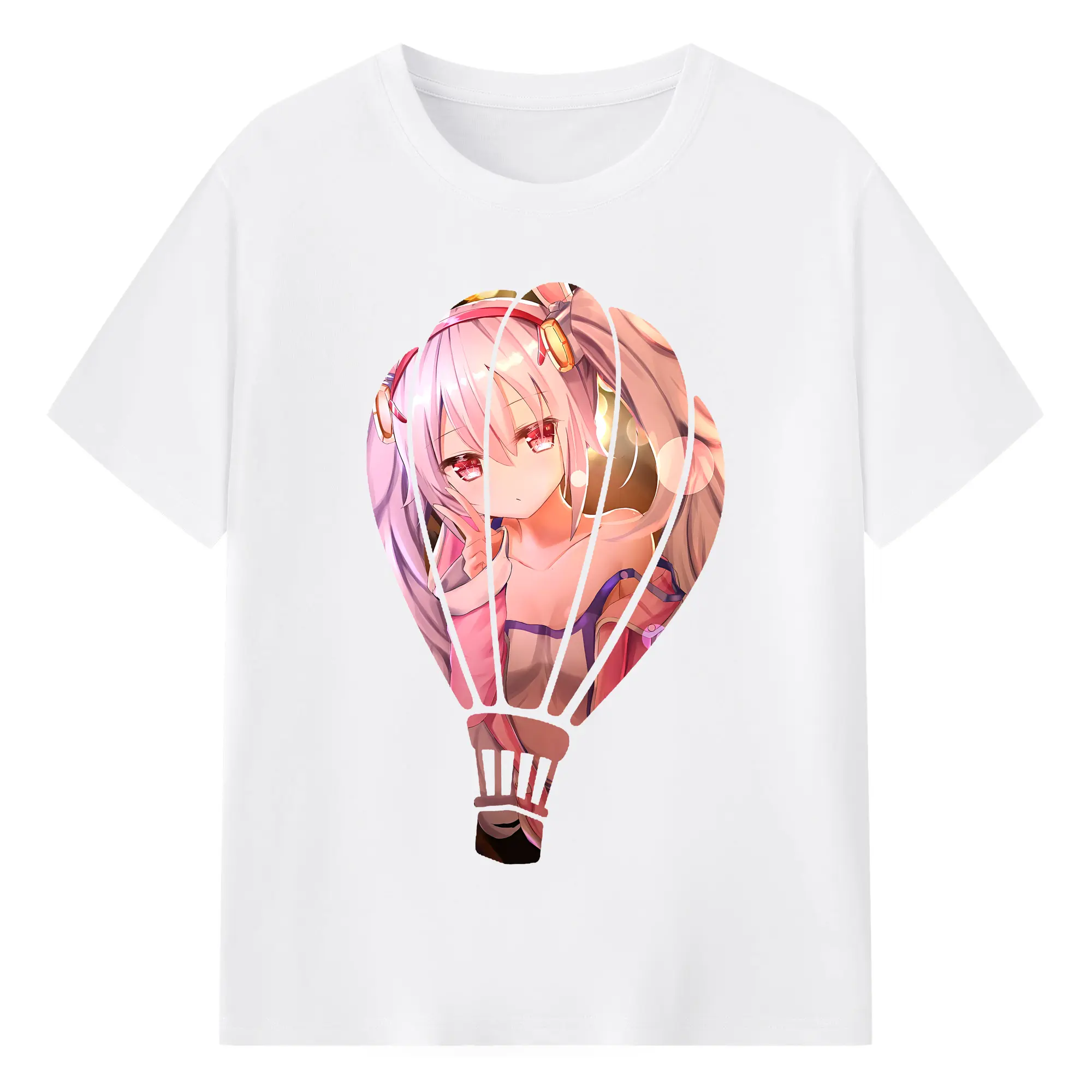 アズールレーン グッズ,ラフィー - 綿100％ 半袖Tシャツ ・ フロントプリント ・ 快適 通気性 ・ 日常使い 散歩 スポーツ用