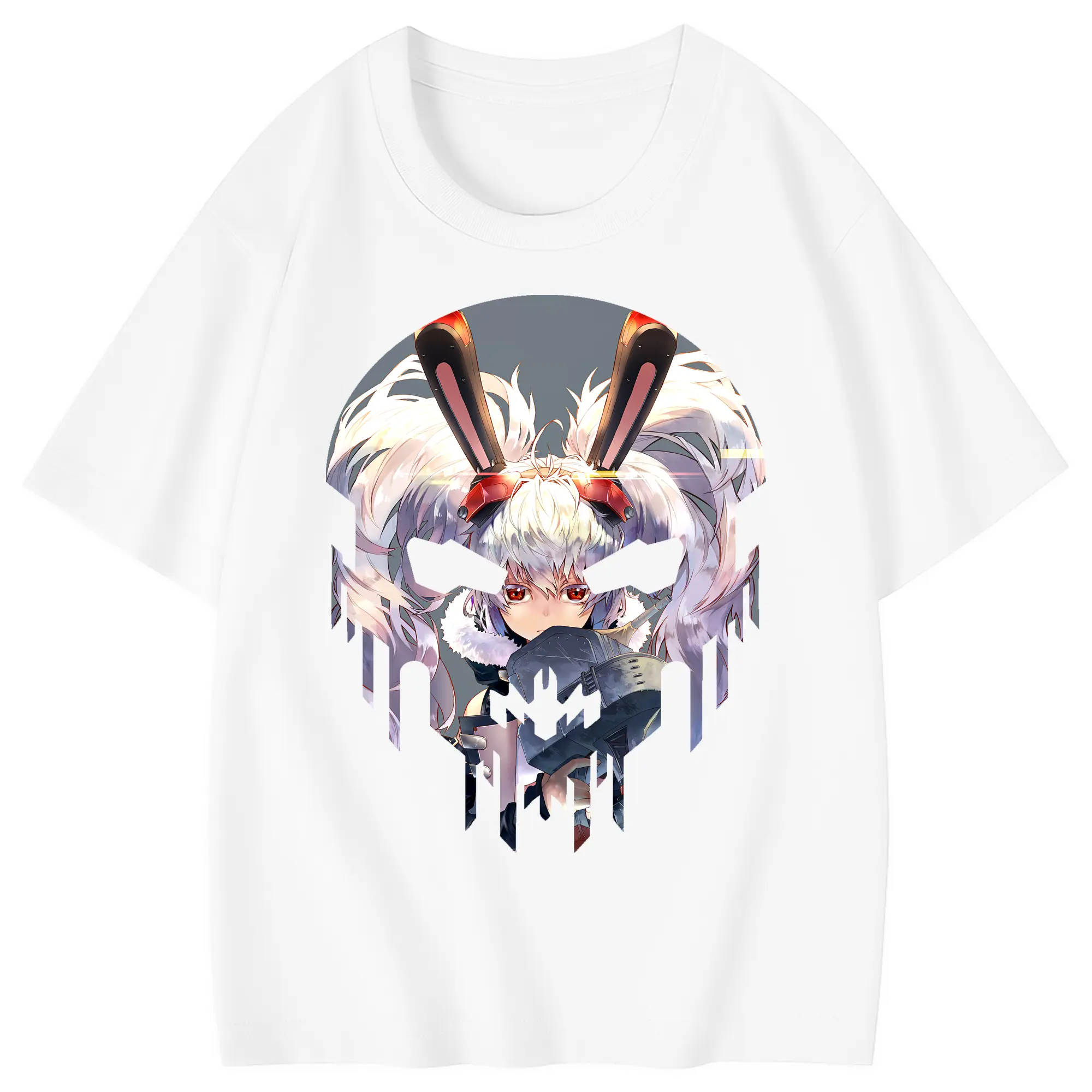 アズールレーン グッズ,ラフィー - 綿100％ キッズTシャツ ・ フロントプリント ・ 快適 通気性 ・ スポーツ カジュアル 散歩用