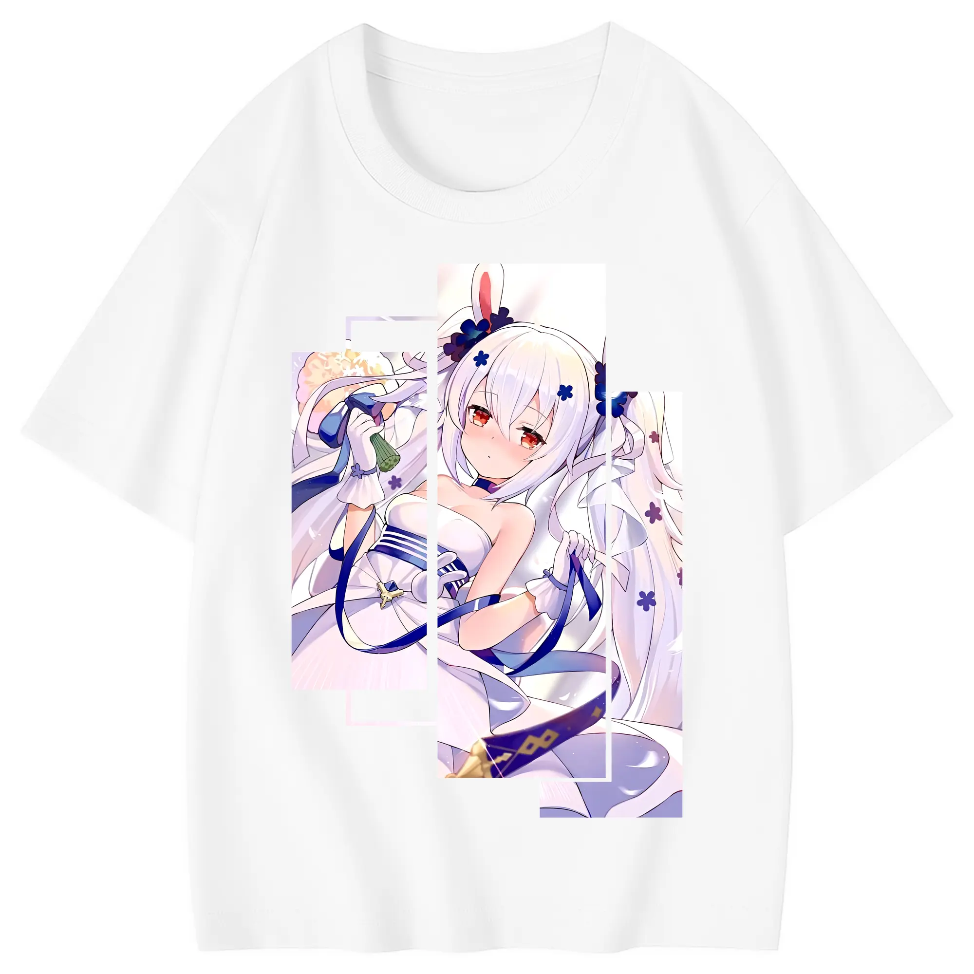 アズールレーン グッズ,ラフィー - 綿100％ キッズTシャツ ・ フロントプリント ・ 快適 通気性 ・ スポーツ カジュアル 散歩用