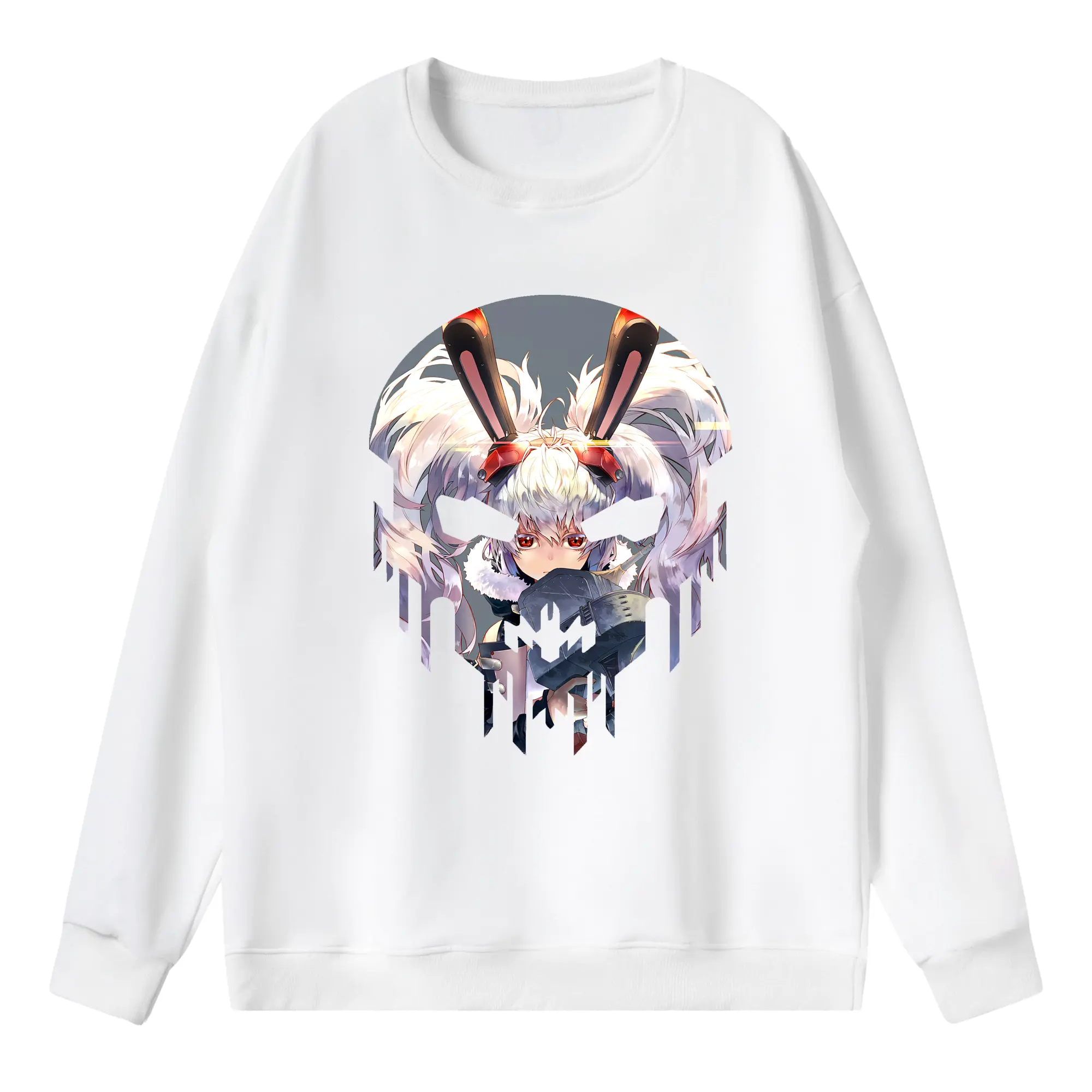 アズールレーン グッズ,ラフィー - 薄手 クルーネック スウェット 裏毛260g · ポリエステル 春秋向け カジュアル 男女兼用 · トレーナー デイリー スポーツ 散歩に最適