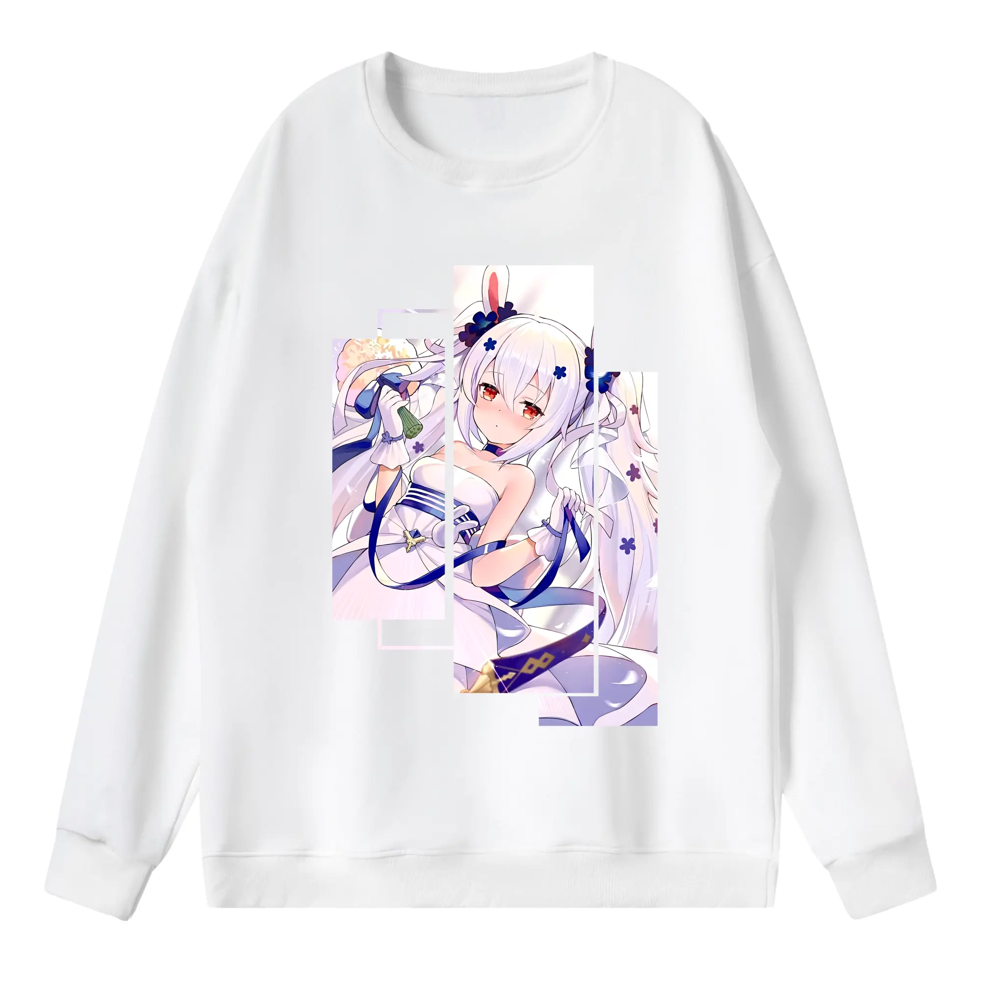 アズールレーン グッズ,ラフィー - 薄手 クルーネック スウェット 裏毛260g · ポリエステル 春秋向け カジュアル 男女兼用 · トレーナー デイリー スポーツ 散歩に最適