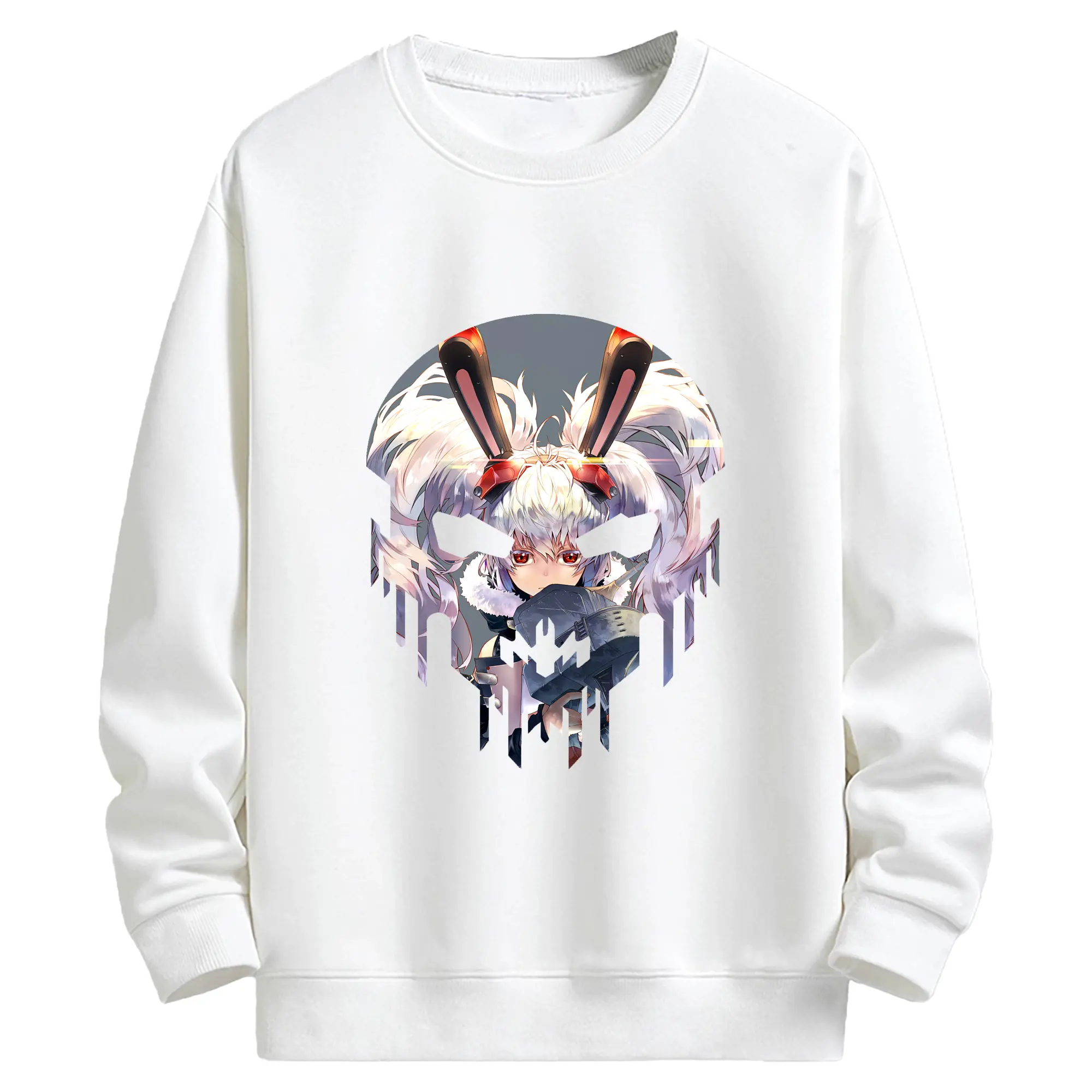 アズールレーン グッズ,ラフィー - キッズ クルーネックスウェットシャツ ・ フロントプリント ・ 綿80％ ポリエステル20％ ・ 快適 通学 スポーツ 日常使い お散歩用