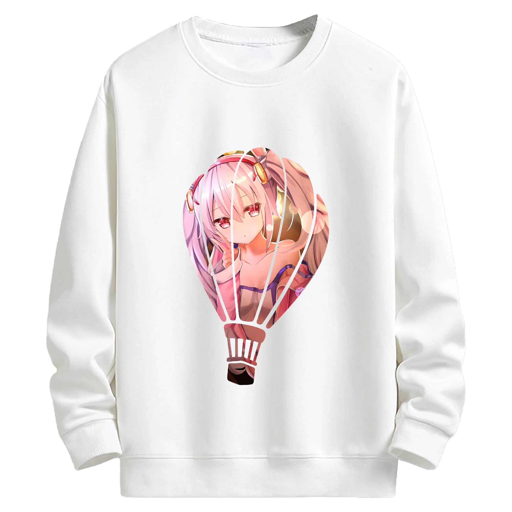 アズールレーン グッズ,ラフィー - キッズ クルーネックスウェットシャツ ・ フロントプリント ・ 綿80％ ポリエステル20％ ・ 快適 通学 スポーツ 日常使い お散歩用