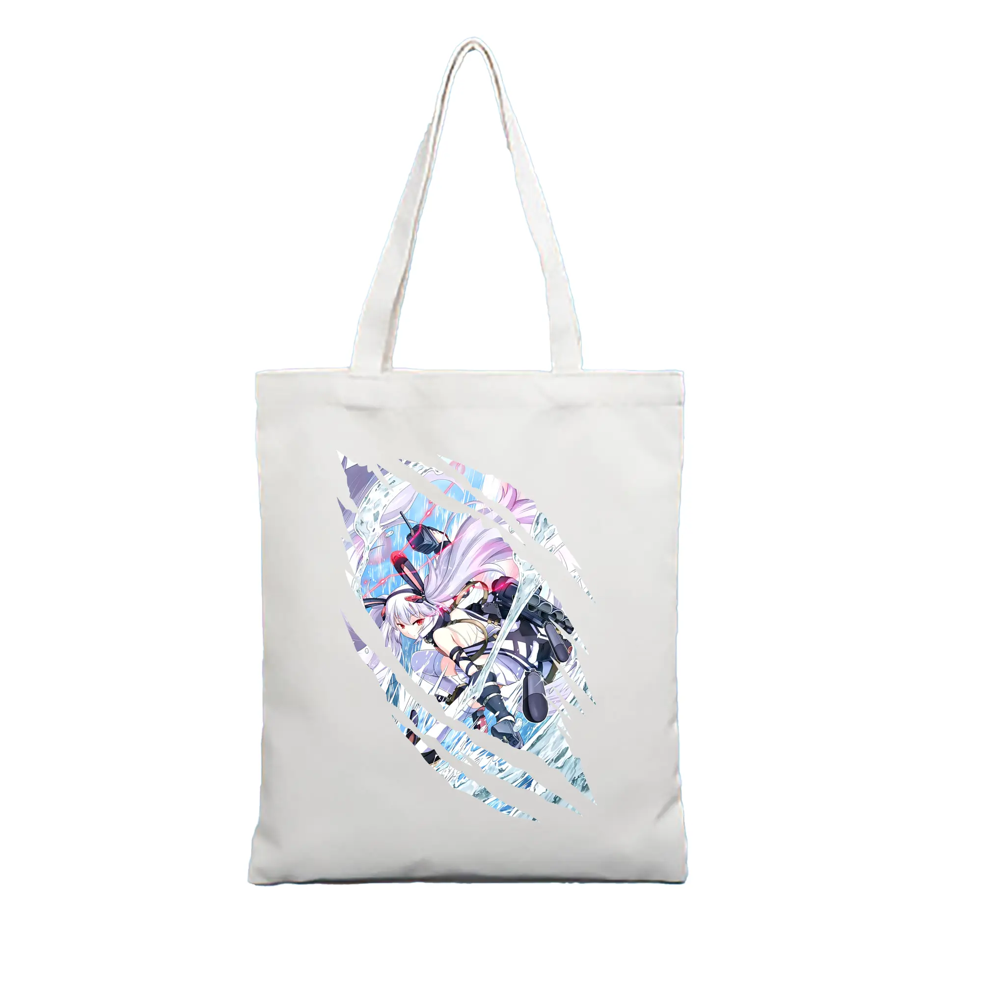 アズールレーン グッズ,ラフィー - 縦型キャンバス手提げバッグ（トートバッグ） ・ キャンバス素材 ・ ショッピング用 ・ 軽量 丈夫 お手入れ簡単