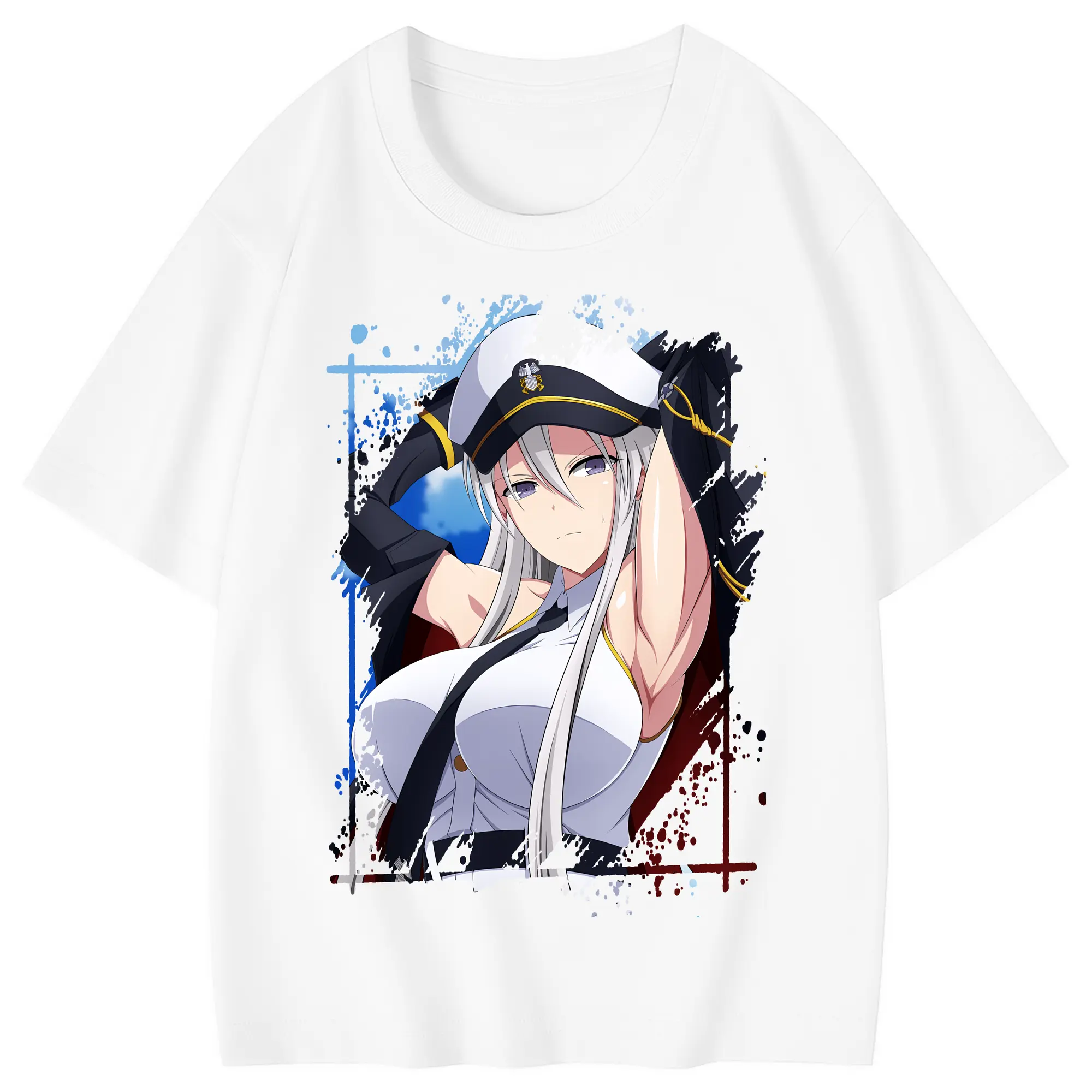 アズールレーン グッズ,エンタープライズ - 綿100％ キッズTシャツ ・ フロントプリント ・ 快適 通気性 ・ スポーツ カジュアル 散歩用