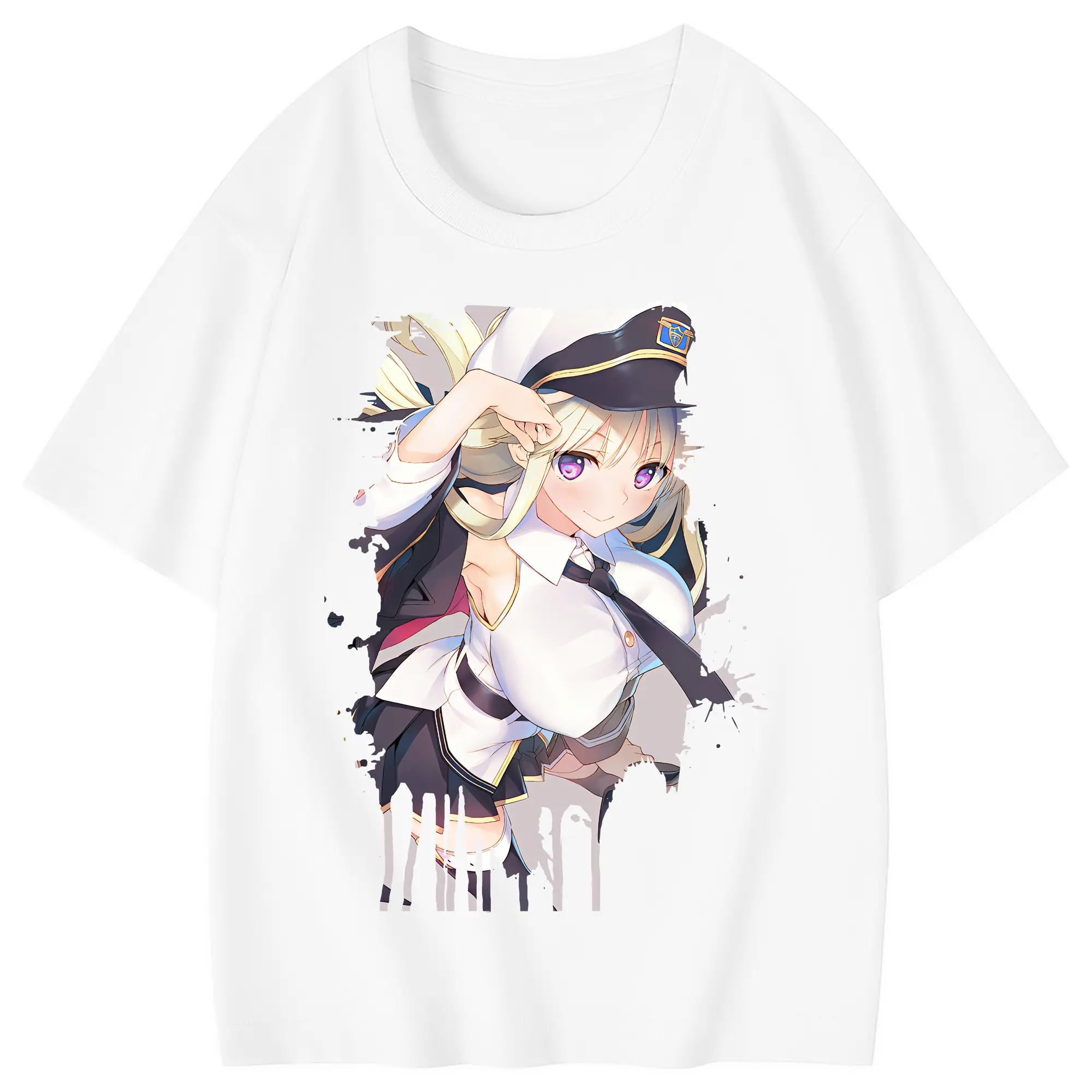 アズールレーン グッズ,エンタープライズ - 綿100％ キッズTシャツ ・ フロントプリント ・ 快適 通気性 ・ スポーツ カジュアル 散歩用
