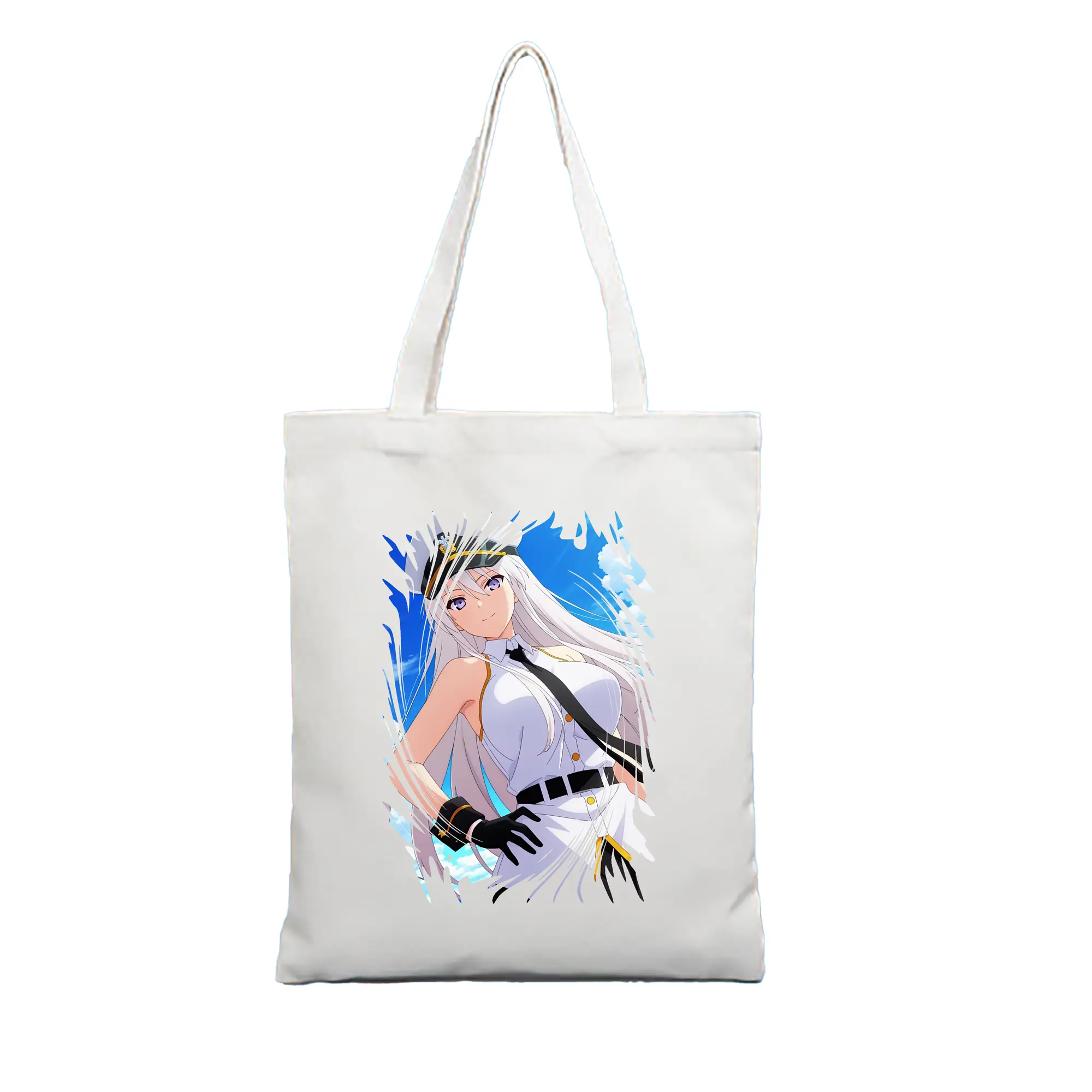 アズールレーン グッズ,エンタープライズ - 縦型キャンバス手提げバッグ（トートバッグ） ・ キャンバス素材 ・ ショッピング用 ・ 軽量 丈夫 お手入れ簡単