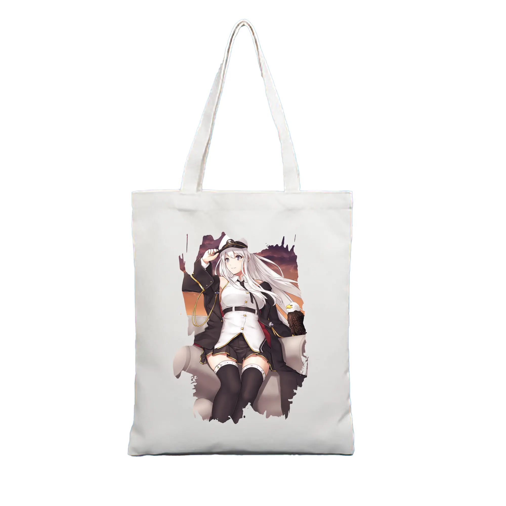 アズールレーン グッズ,エンタープライズ - 縦型キャンバス手提げバッグ（トートバッグ） ・ キャンバス素材 ・ ショッピング用 ・ 軽量 丈夫 お手入れ簡単