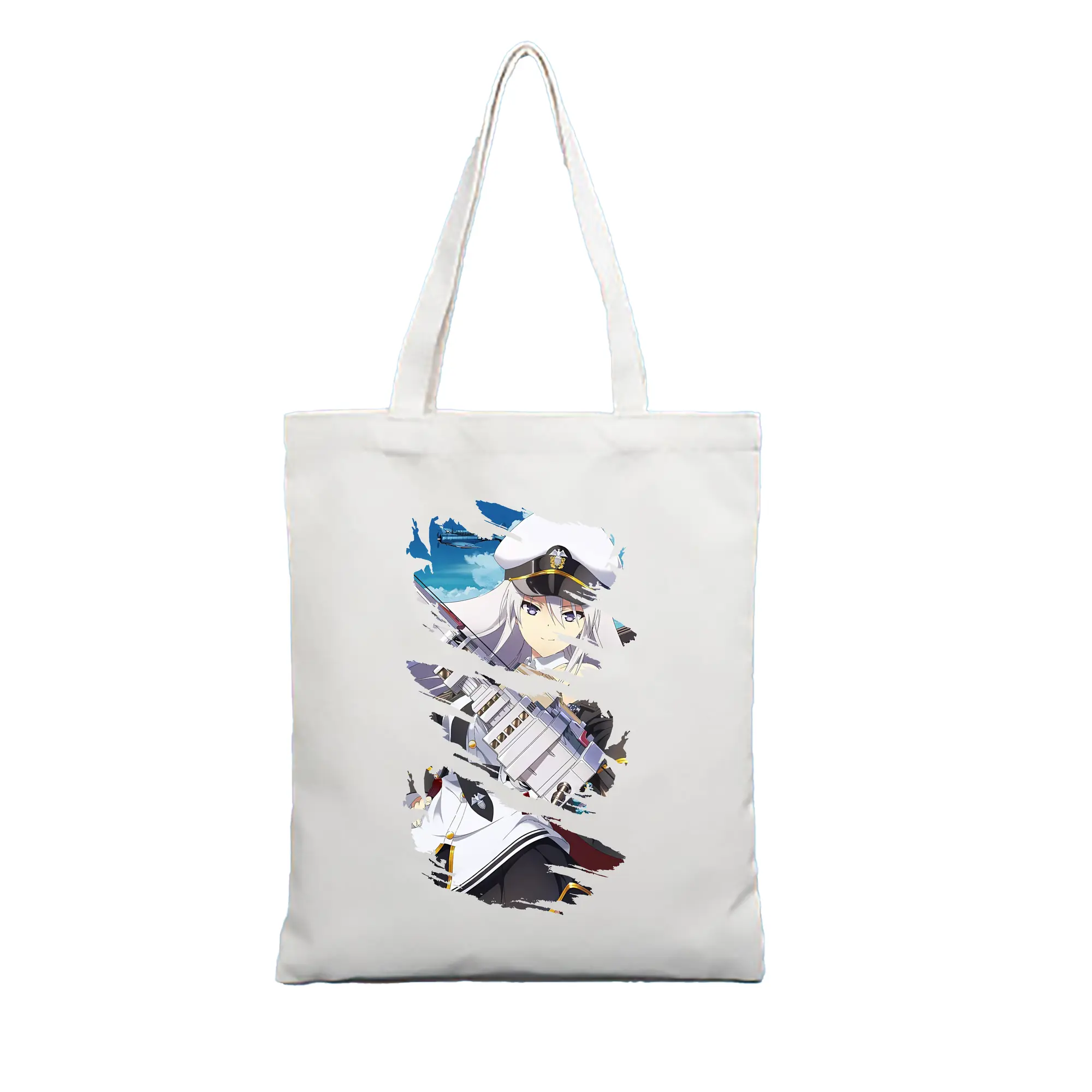 アズールレーン グッズ,エンタープライズ - 縦型キャンバス手提げバッグ（トートバッグ） ・ キャンバス素材 ・ ショッピング用 ・ 軽量 丈夫 お手入れ簡単