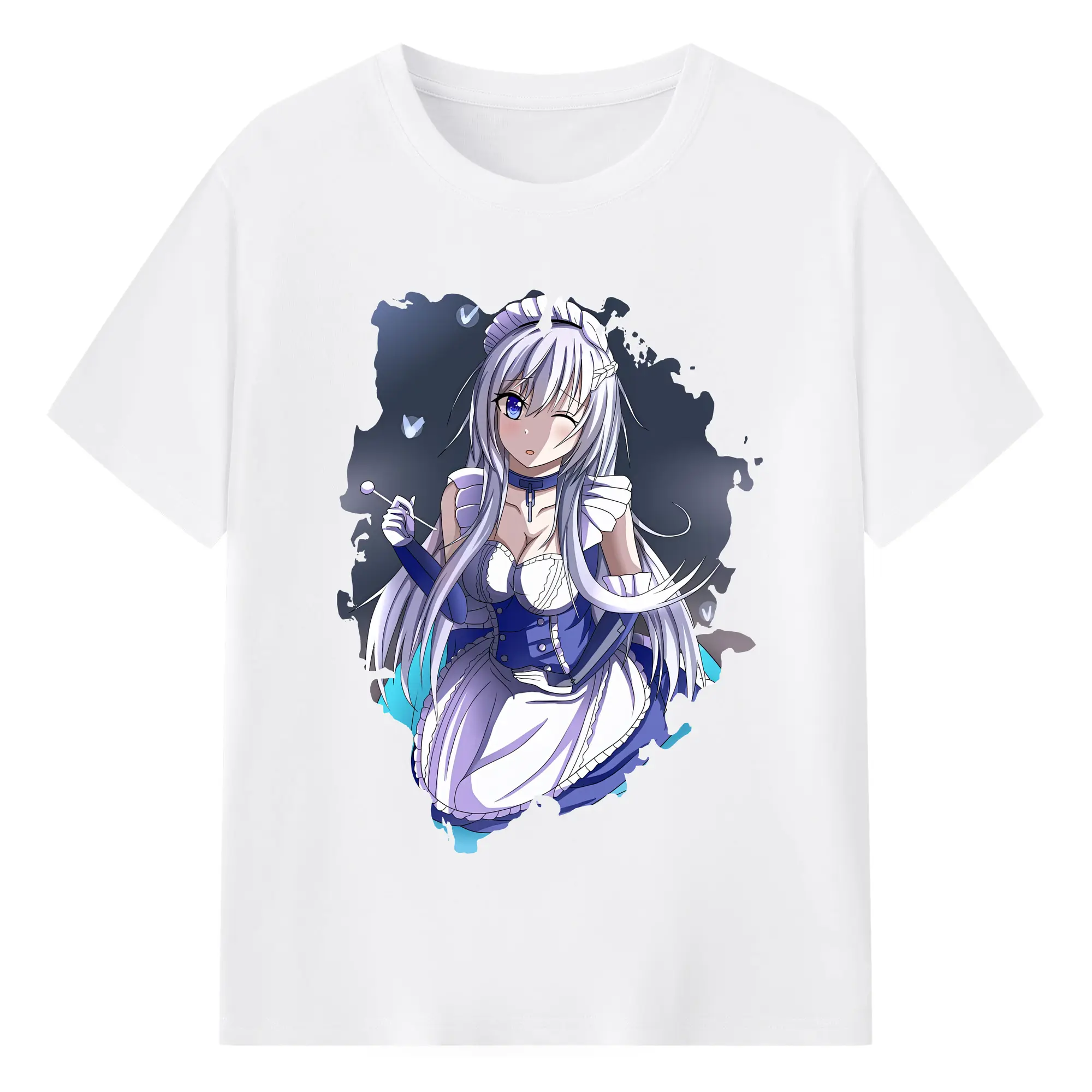 アズールレーン グッズ,ベルファスト - 綿100％ 半袖Tシャツ ・ フロントプリント ・ 快適 通気性 ・ 日常使い 散歩 スポーツ用