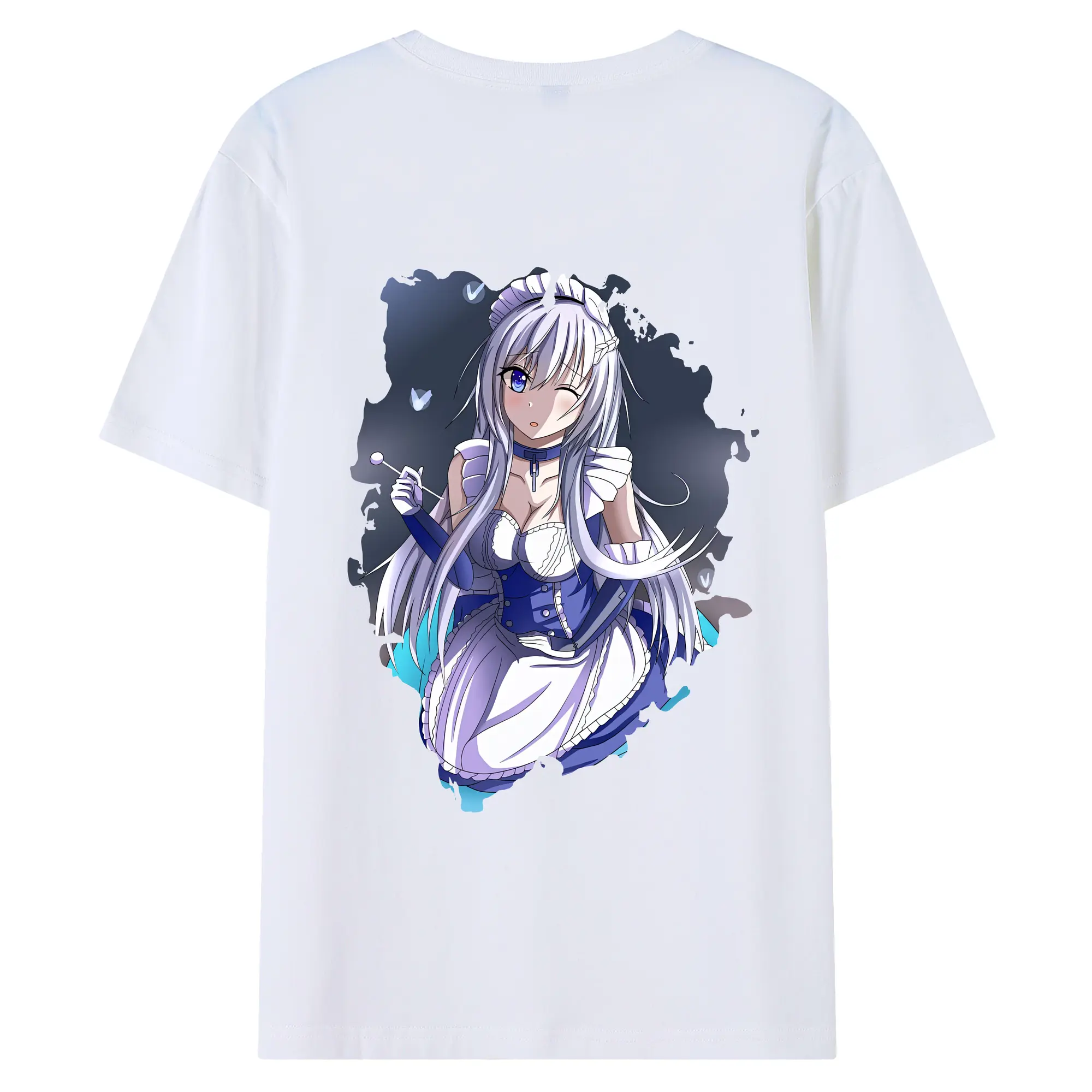 アズールレーン グッズ,ベルファスト - 綿100％ 半袖Tシャツ ・ バックプリント ・ 快適 通気性 ・ 日常使い 散歩 スポーツ用