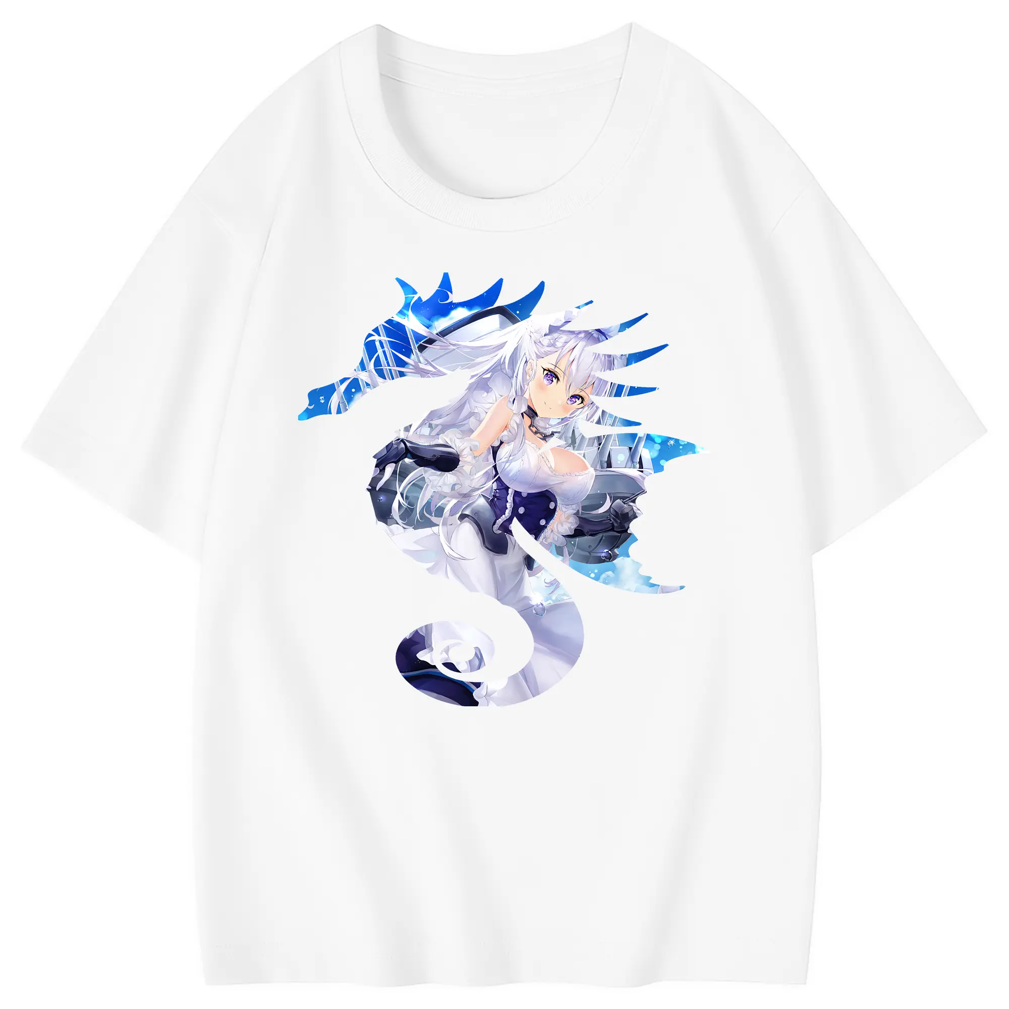 アズールレーン グッズ,ベルファスト - 綿100％ キッズTシャツ ・ フロントプリント ・ 快適 通気性 ・ スポーツ カジュアル 散歩用