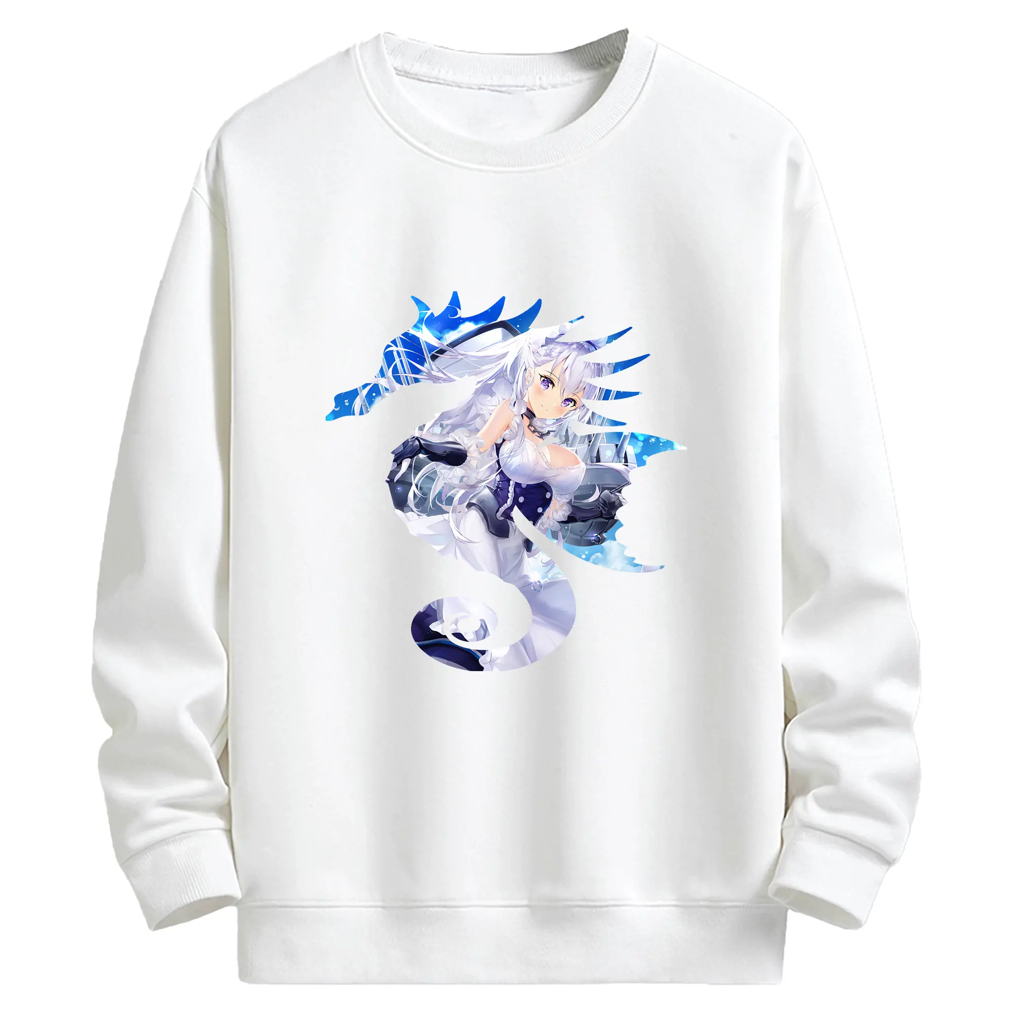 アズールレーン グッズ,ベルファスト - キッズ クルーネックスウェットシャツ ・ フロントプリント ・ 綿80％ ポリエステル20％ ・ 快適 通学 スポーツ 日常使い お散歩用