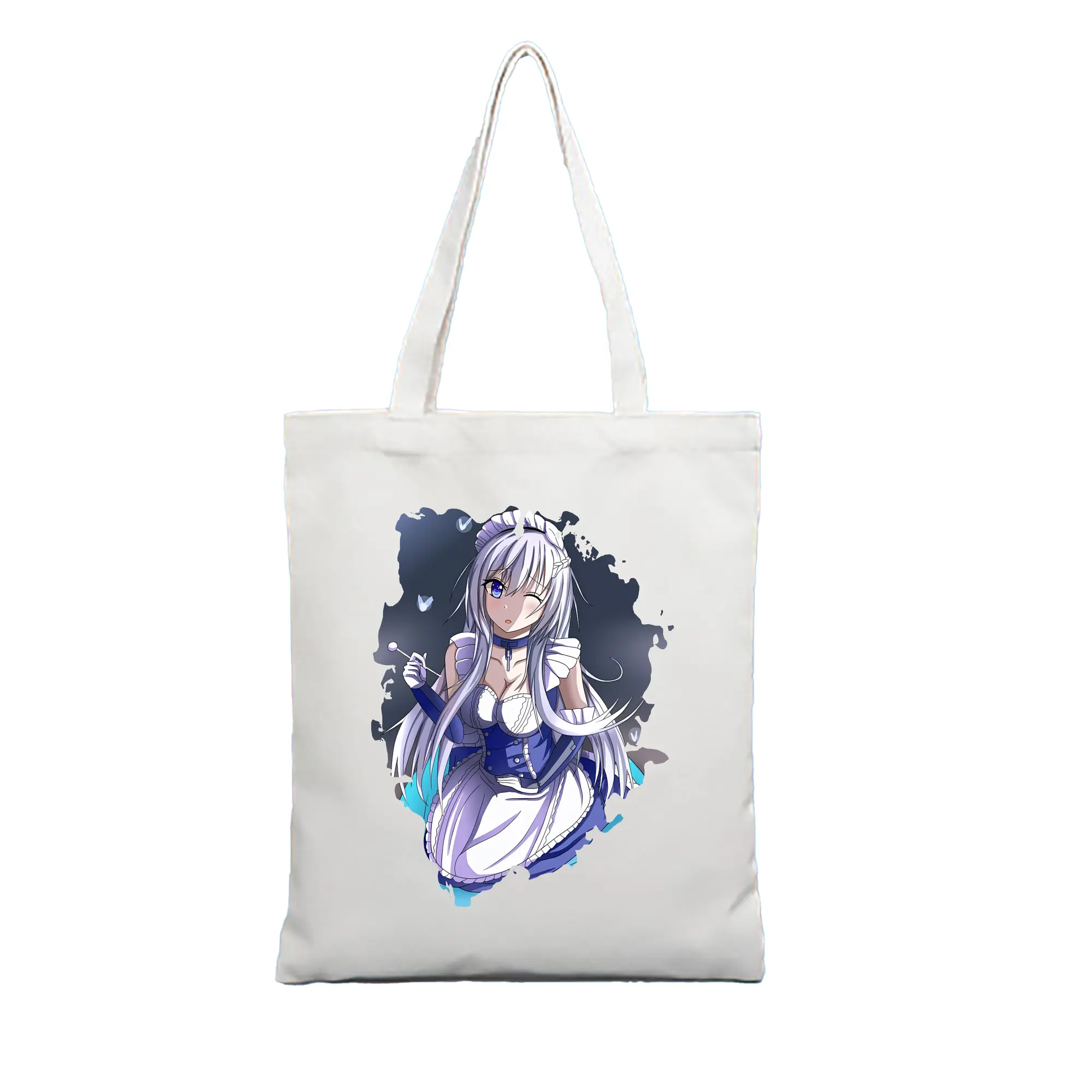 アズールレーン グッズ,ベルファスト - 縦型キャンバス手提げバッグ（トートバッグ） ・ キャンバス素材 ・ ショッピング用 ・ 軽量 丈夫 お手入れ簡単