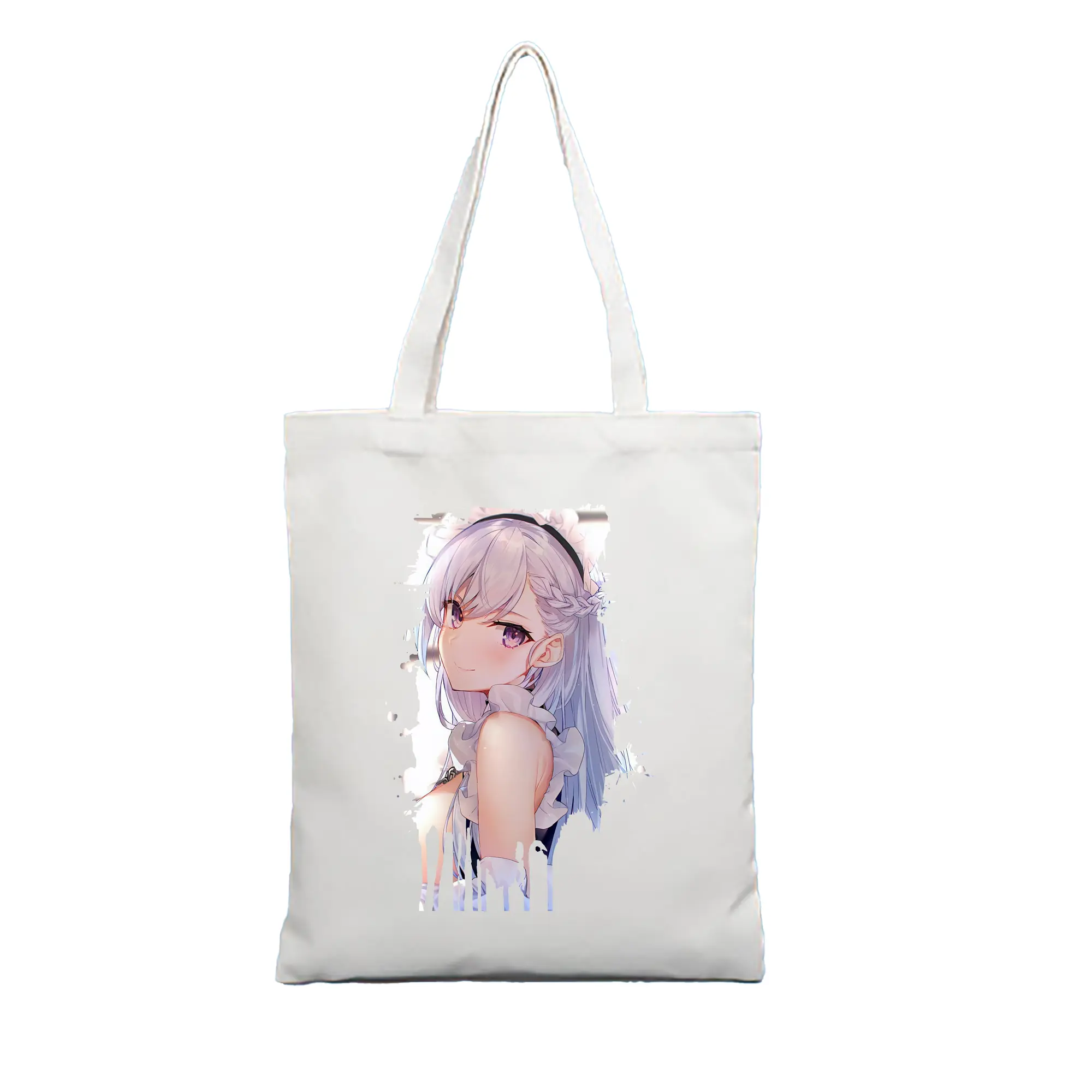 アズールレーン グッズ,ベルファスト - 縦型キャンバス手提げバッグ（トートバッグ） ・ キャンバス素材 ・ ショッピング用 ・ 軽量 丈夫 お手入れ簡単