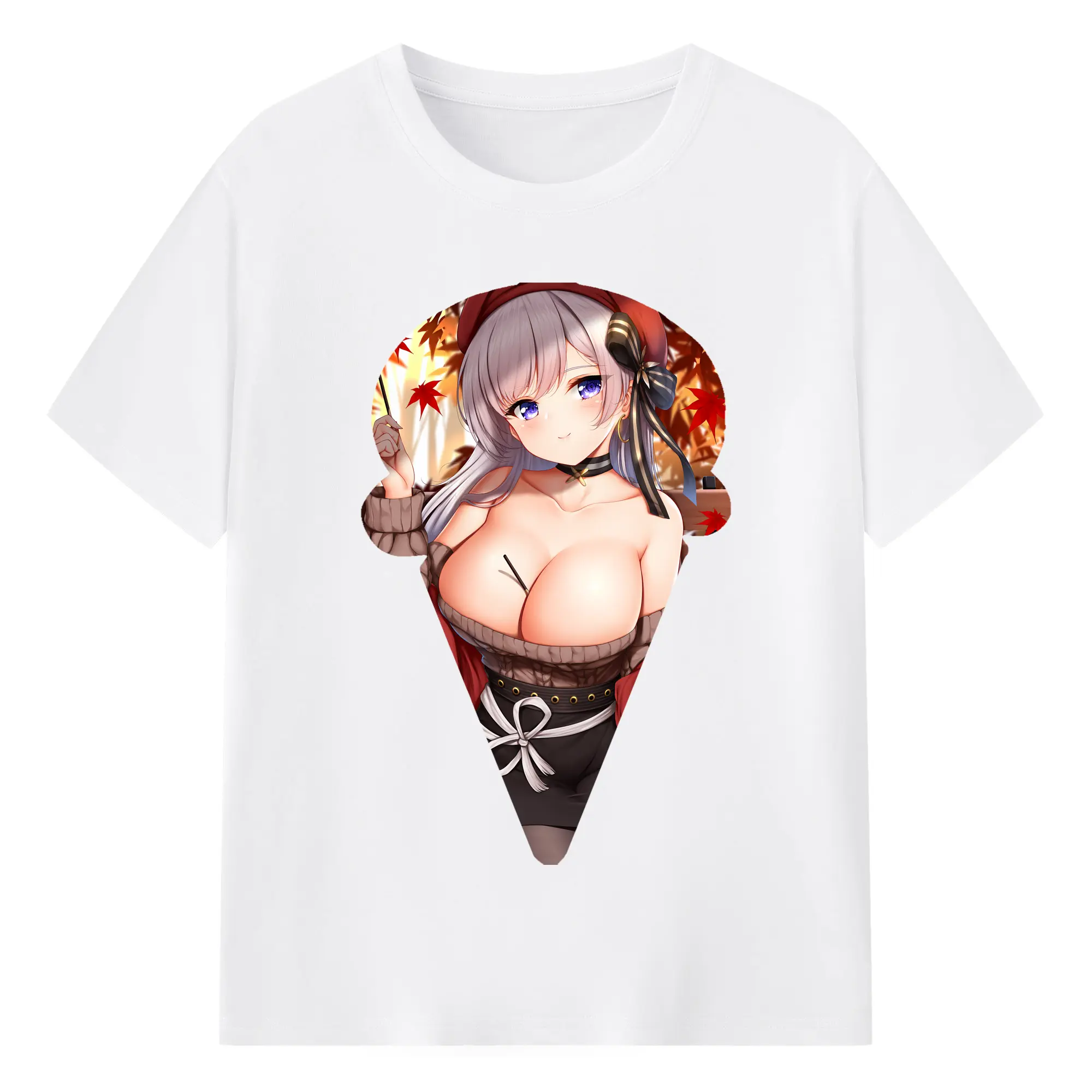アズールレーン グッズ,プリンツ・オイゲン - 綿100％ 半袖Tシャツ ・ フロントプリント ・ 快適 通気性 ・ 日常使い 散歩 スポーツ用