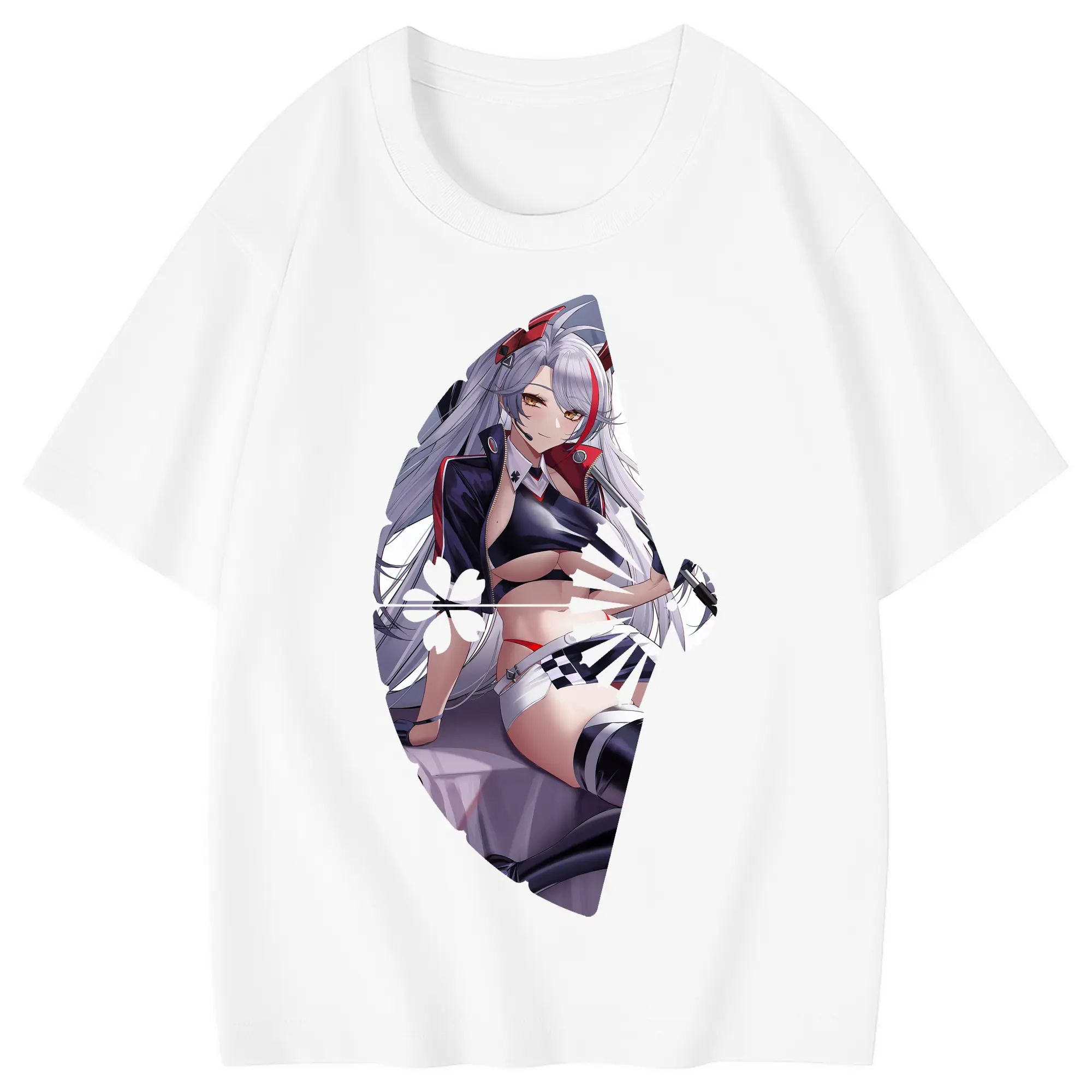 アズールレーン グッズ,プリンツ・オイゲン - 綿100％ キッズTシャツ ・ フロントプリント ・ 快適 通気性 ・ スポーツ カジュアル 散歩用